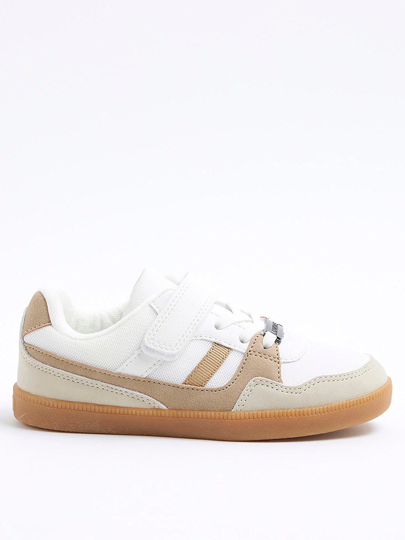 Image of River Island Older Boy Mesh Trainers - White
