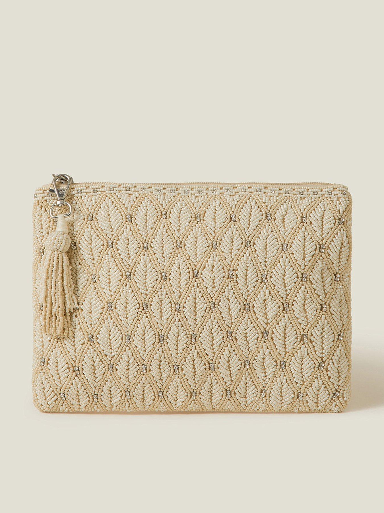 Image 1 of 5 of Accessorize Bridal Holiday Pouch - Ivory