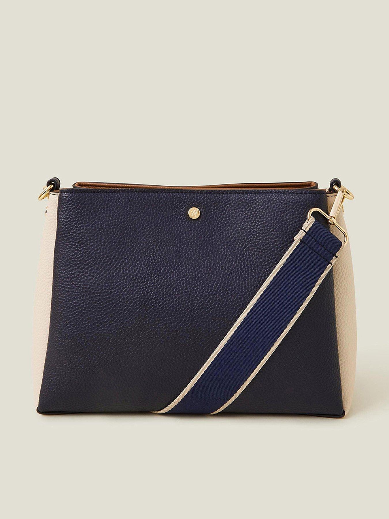 Image 1 of 5 of Accessorize Colourblock Cross Body - Darks Multi