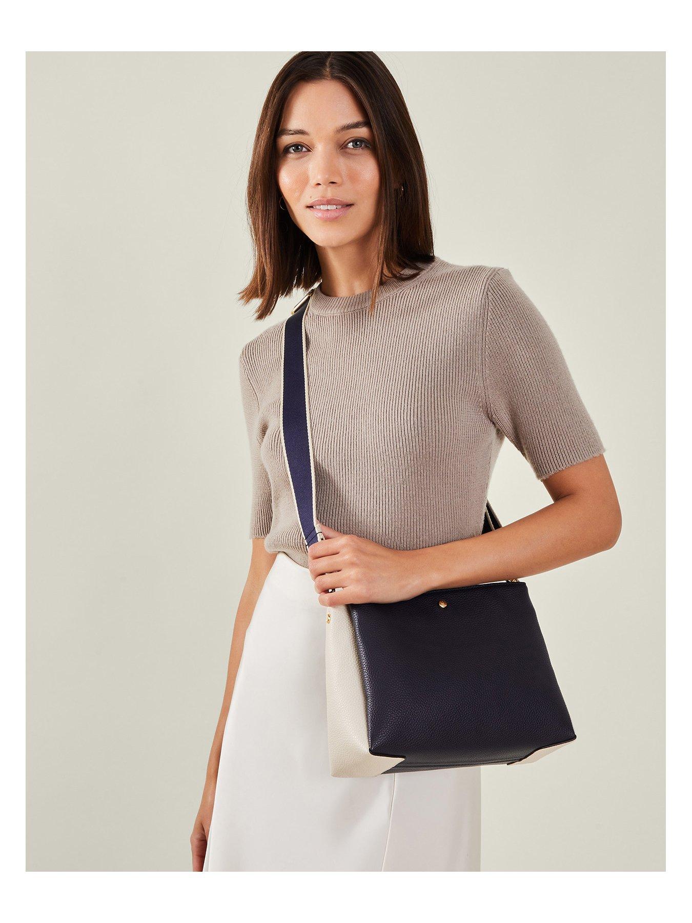 Image 2 of 5 of Accessorize Colourblock Cross Body - Darks Multi