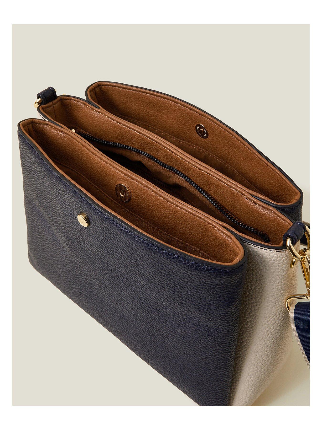 Image 5 of 5 of Accessorize Colourblock Cross Body - Darks Multi