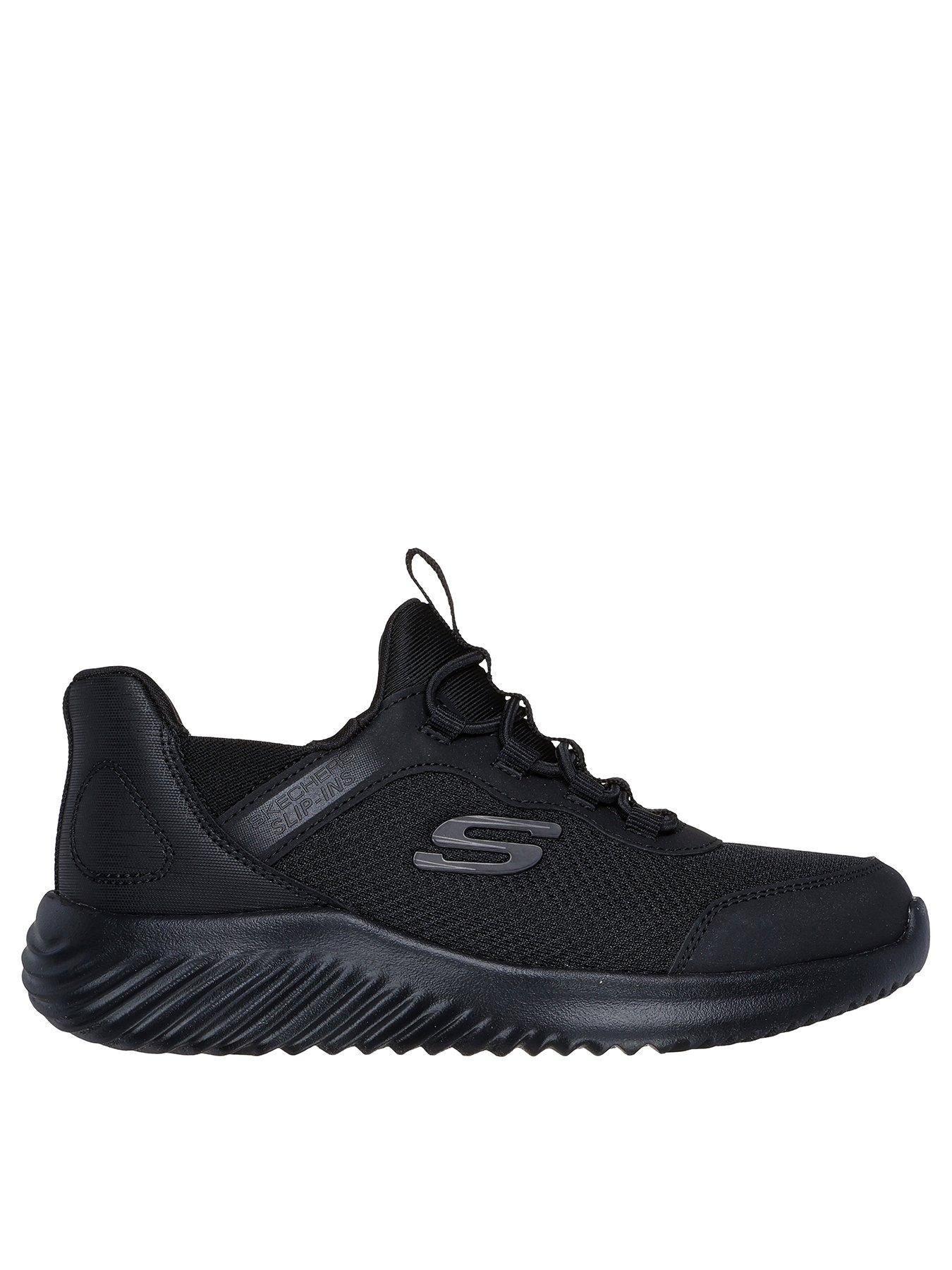 Skechers Kids Bounder Slip-ins Sneaker W/ Air-cooled Memory Foam - Black