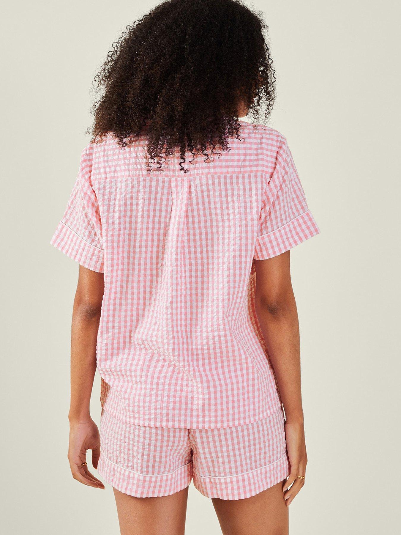 accessorize-gingham-short-pyjama-set-pinkstillFront