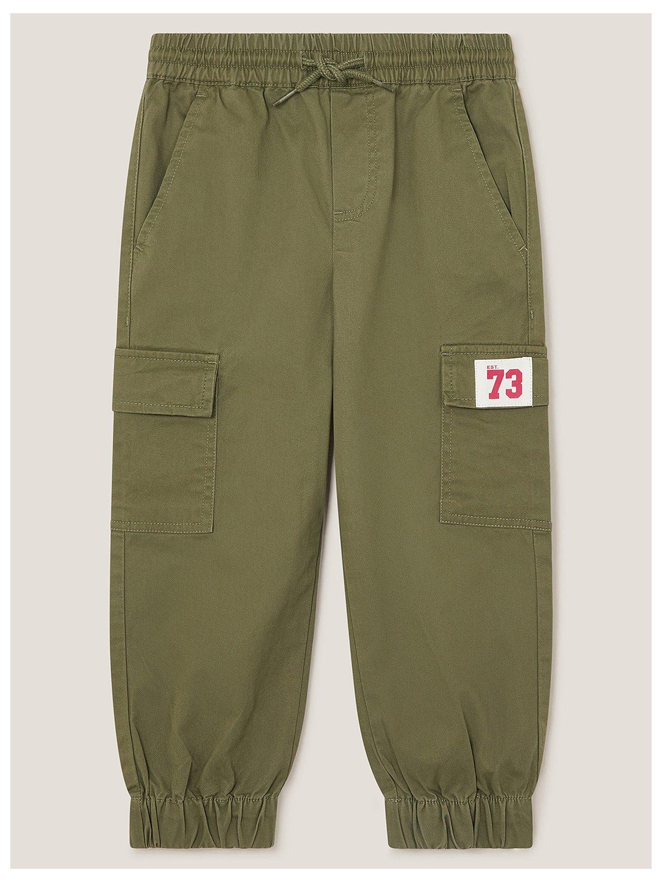 Image of Monsoon Boys Cargo Trousers - Khaki