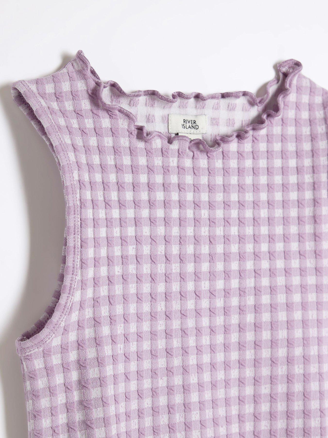 river-island-girls-gingham-tank-top-purpleoutfit