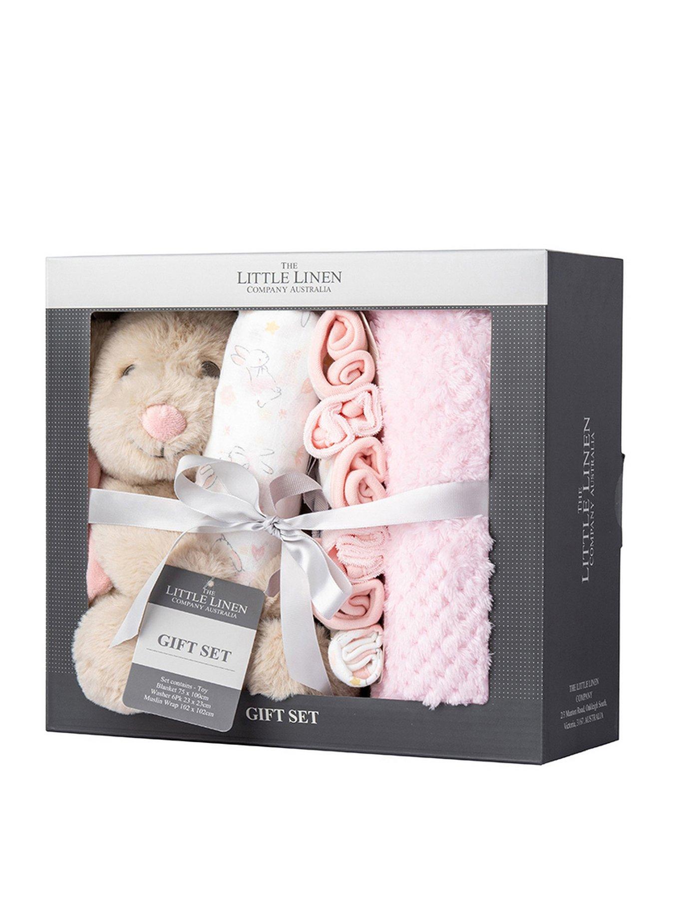 Image of The Little Linen Company The Little Linen Company Boxed Gift Set- Ballerina Bunny