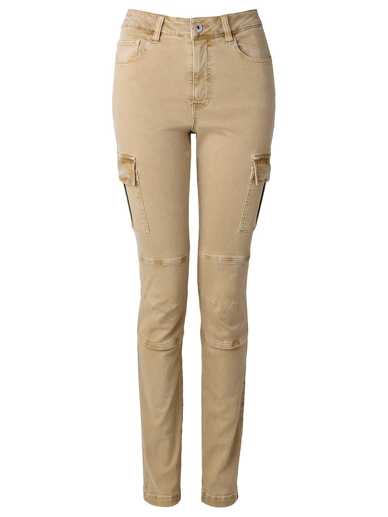 Image 5 of 5 of Joe Browns Carla Slim Fit Cargo Pants - Stone
