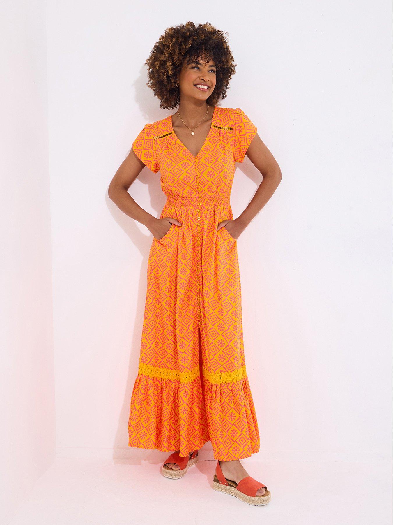 joe-browns-print-maxi-dress-orange
