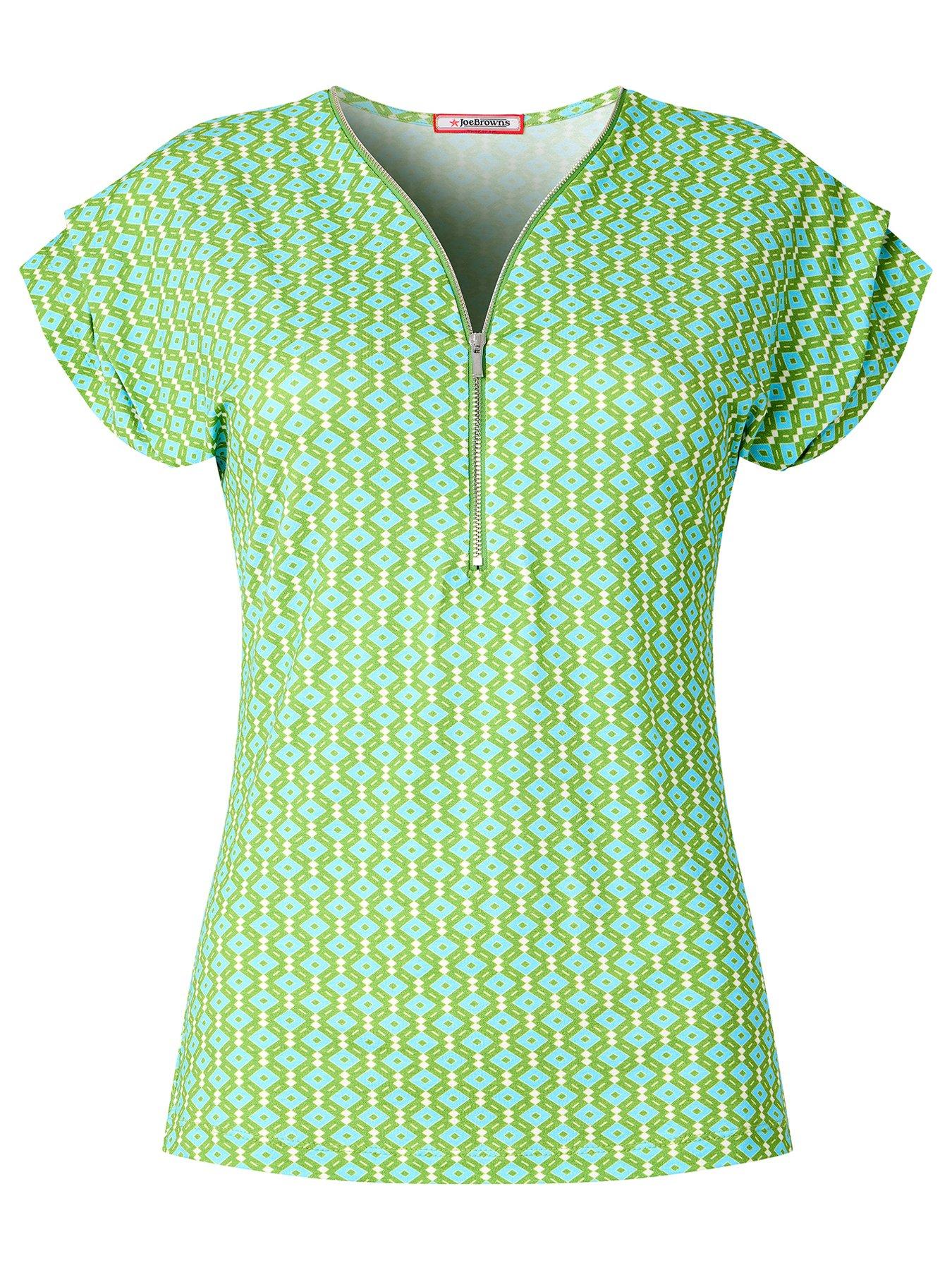 joe-browns-ciara-geo-print-zip-front-jersey-top-greendetail