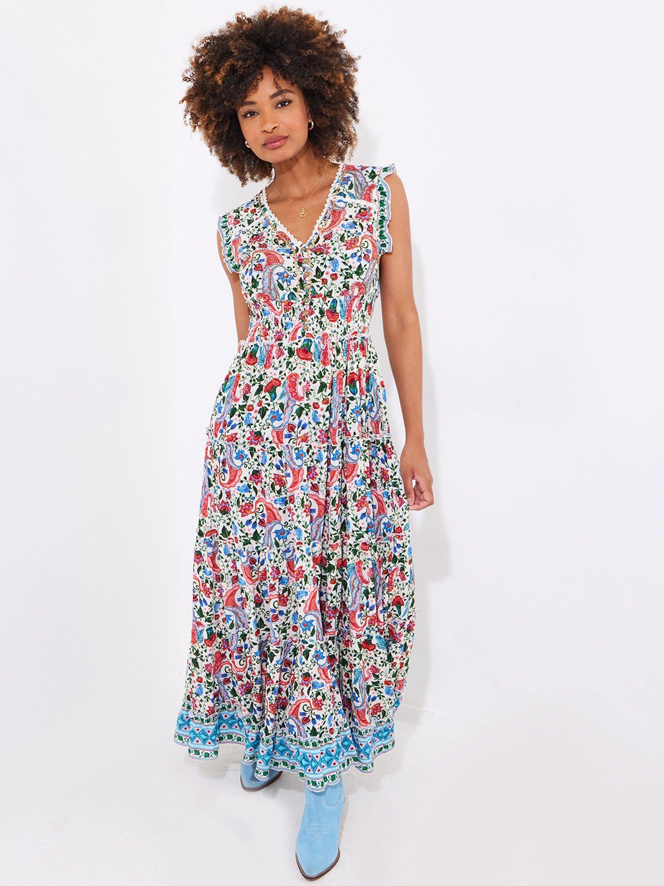 Image 2 of 6 of Joe Browns Flora Beaded Maxi Dress - Cream