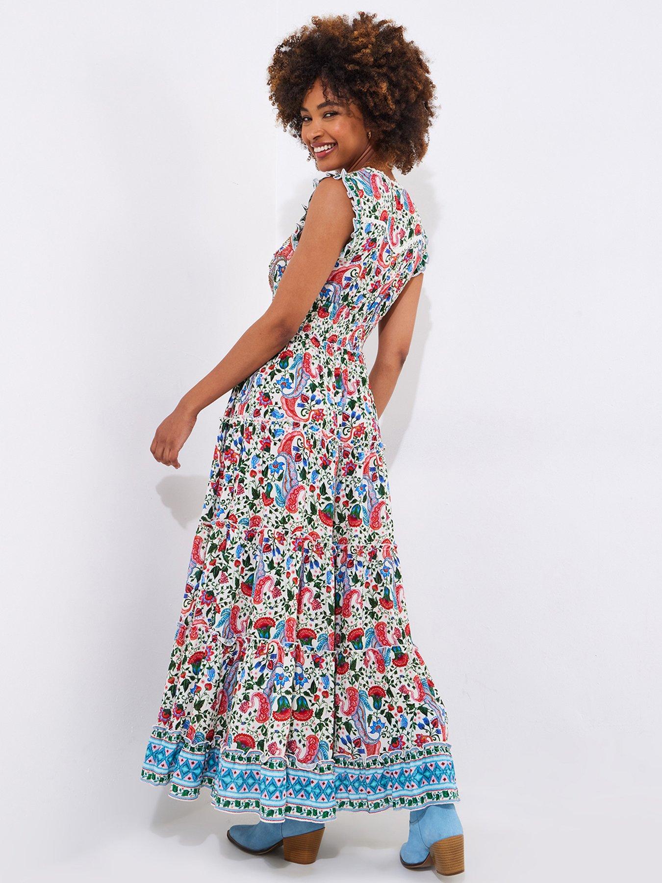 Image 3 of 6 of Joe Browns Flora Beaded Maxi Dress - Cream