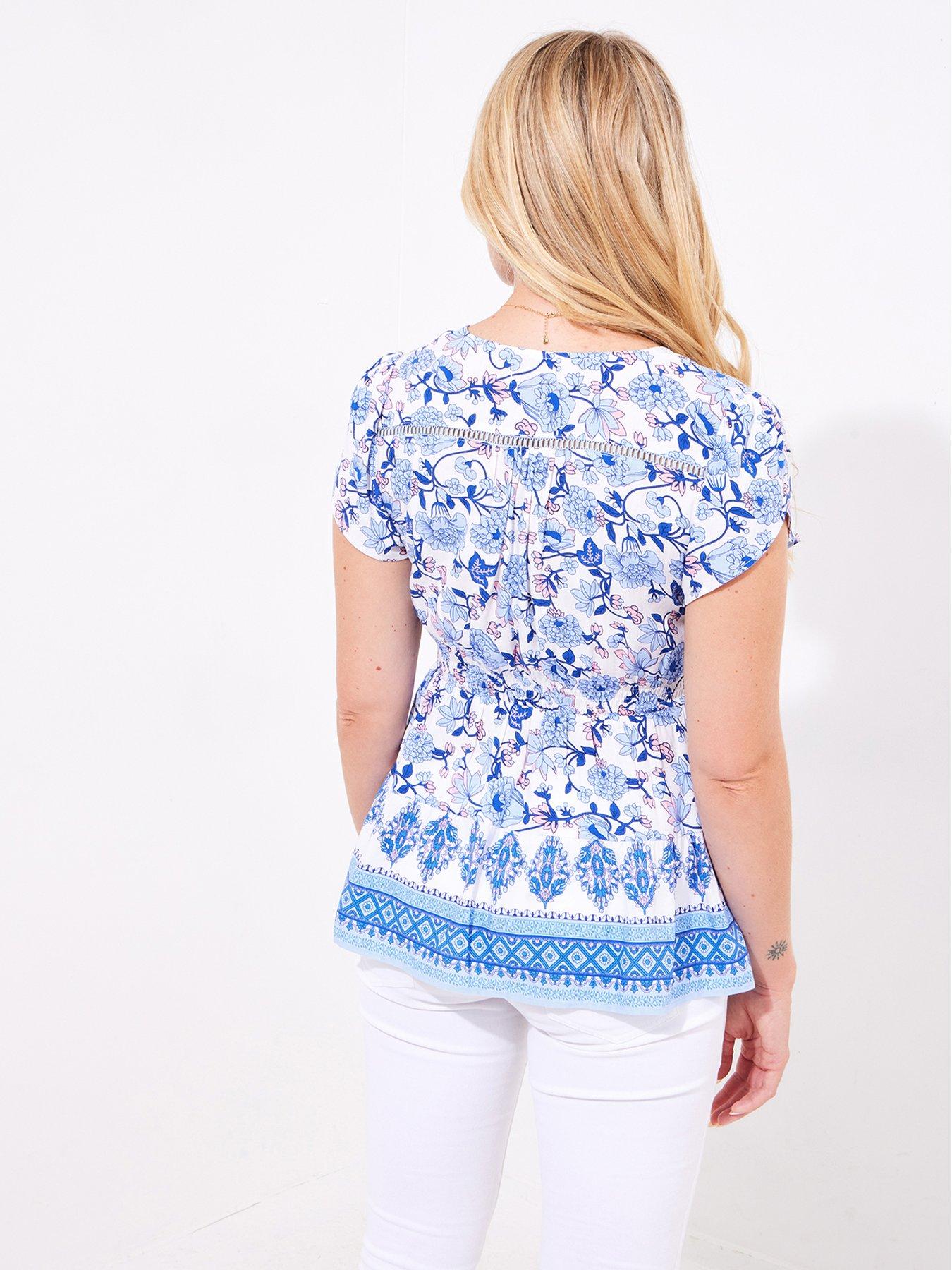 joe-browns-lauren-floral-print-top-blueback