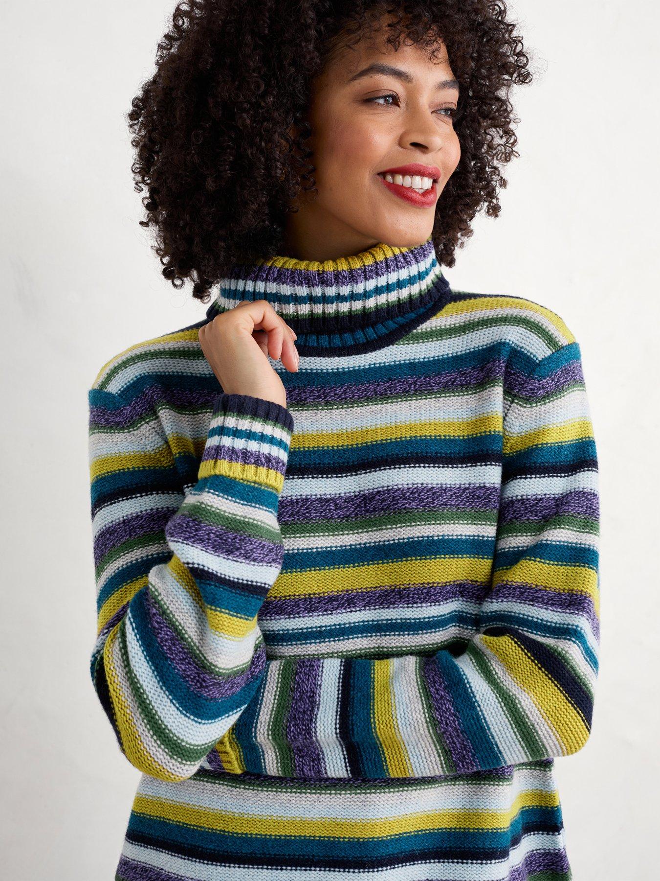 undefined Striped Rollneck Jumper - Multi