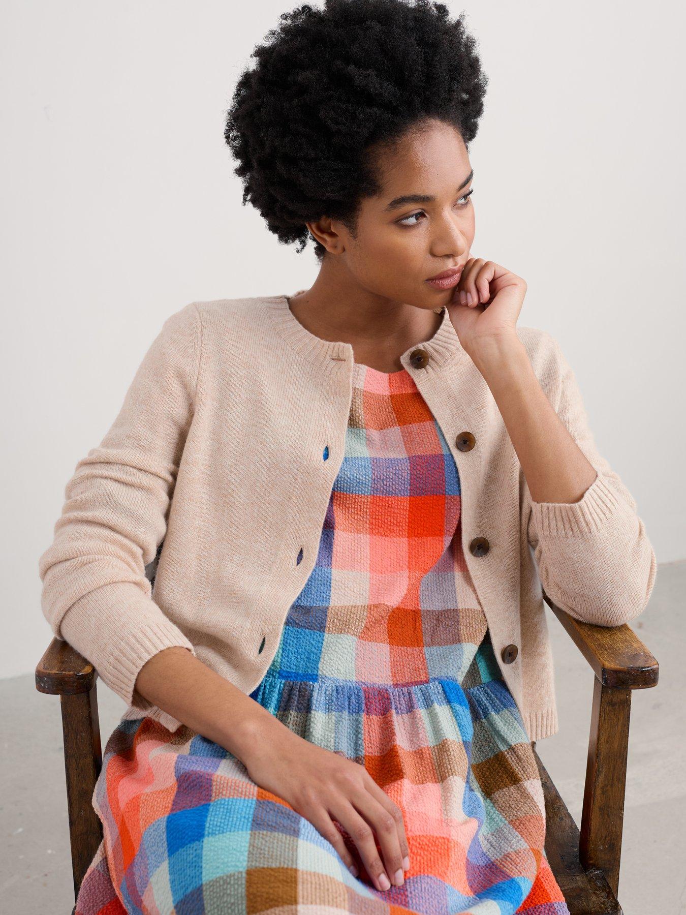 undefined Relaxed Button Up Cardigan - Beige