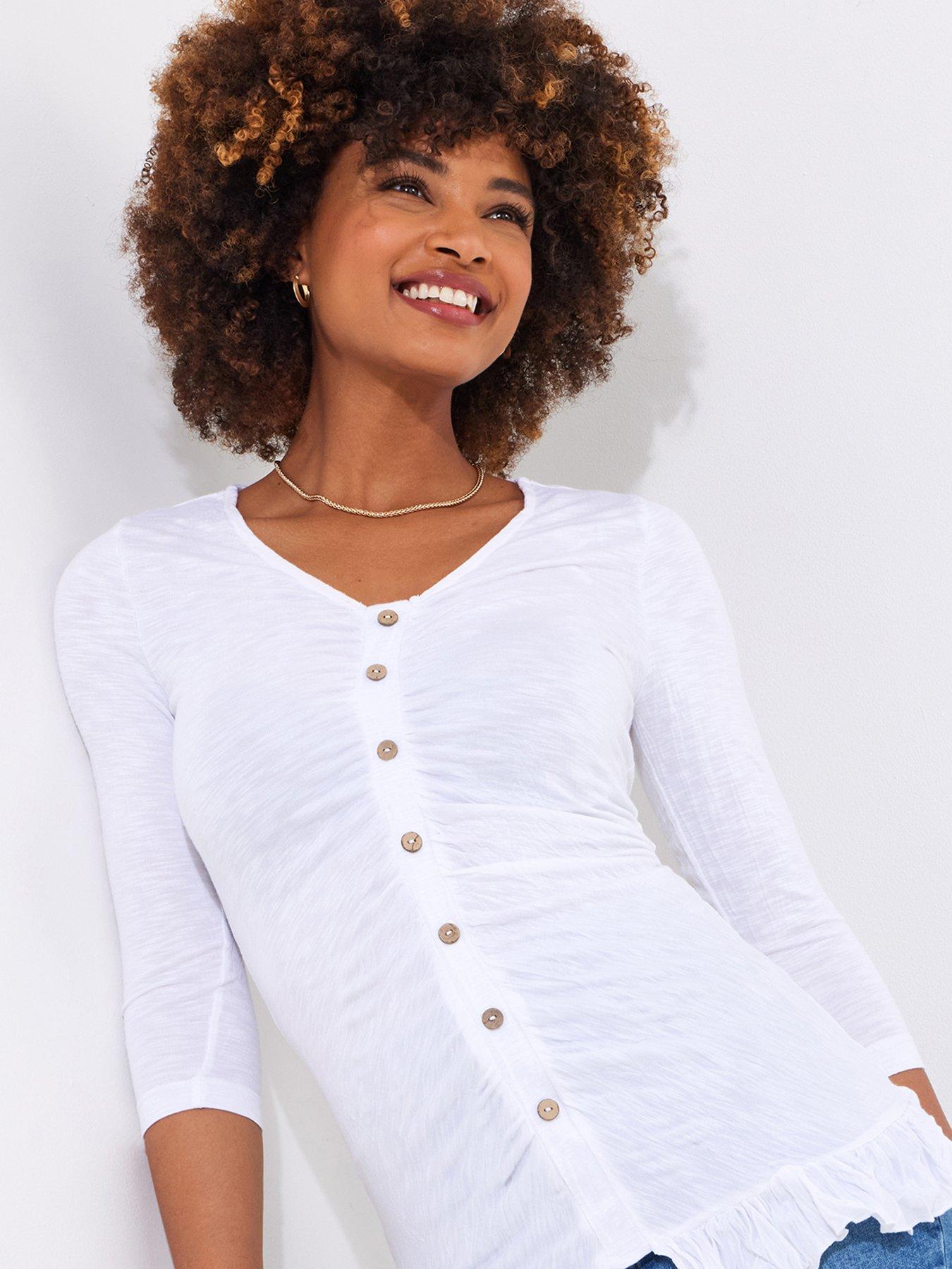 joe-browns-serena-longline-button-through-jersey-top-whiteoutfit