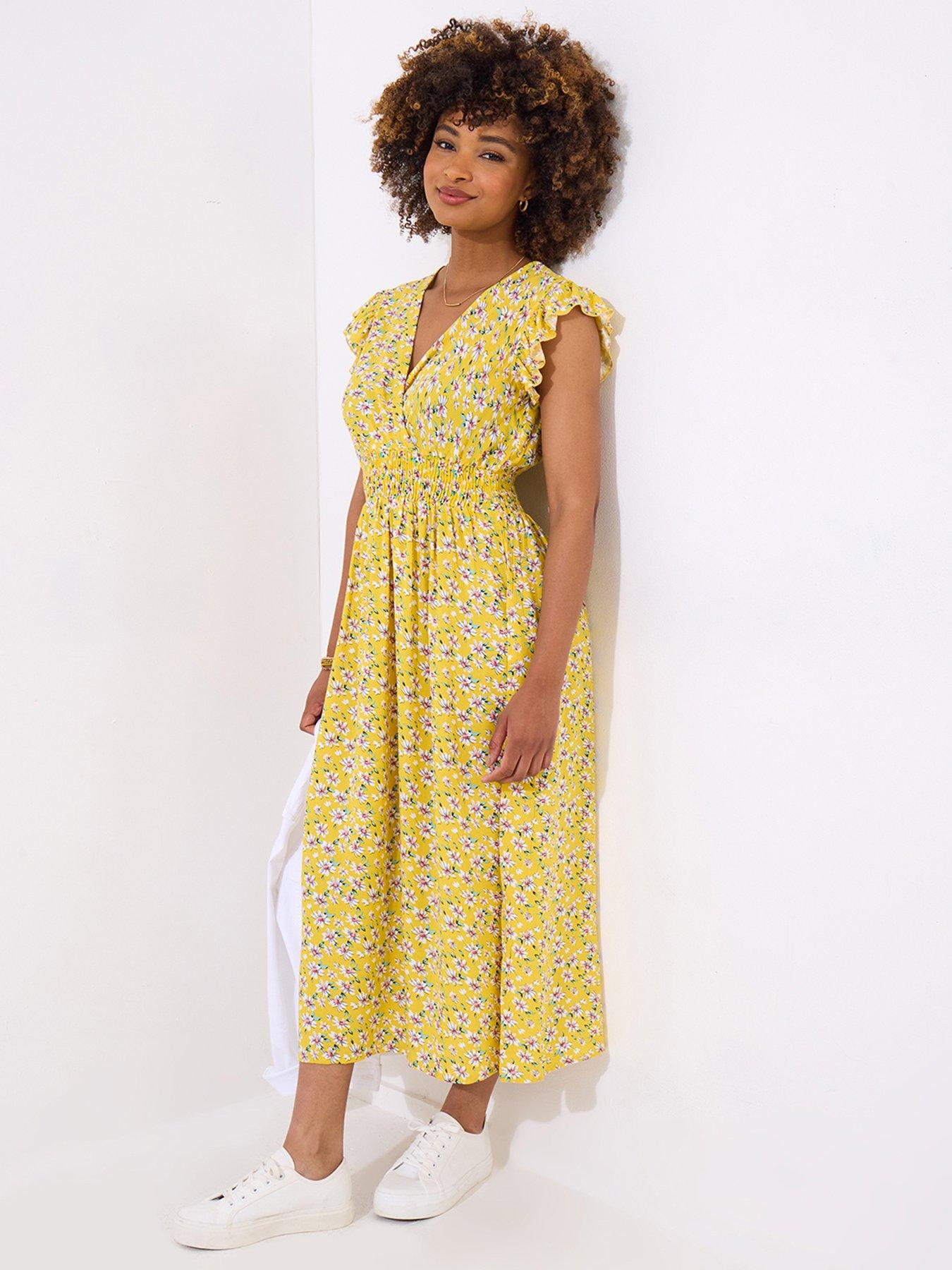 joe-browns-sunshine-skies-ditsy-dress-yellow