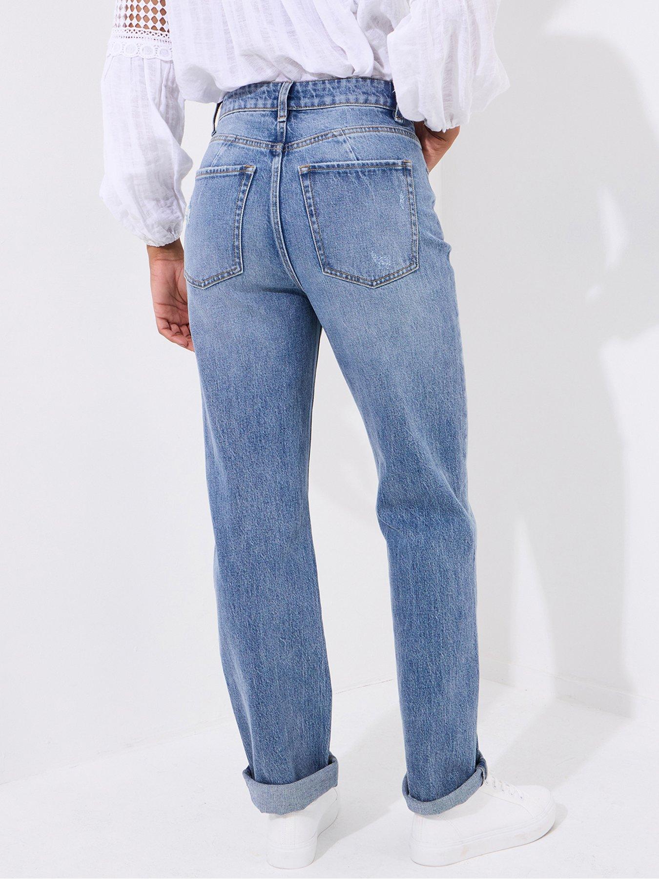 Image 3 of 5 of Joe Browns Elsa Distressed Straight Leg Jeans - Blue