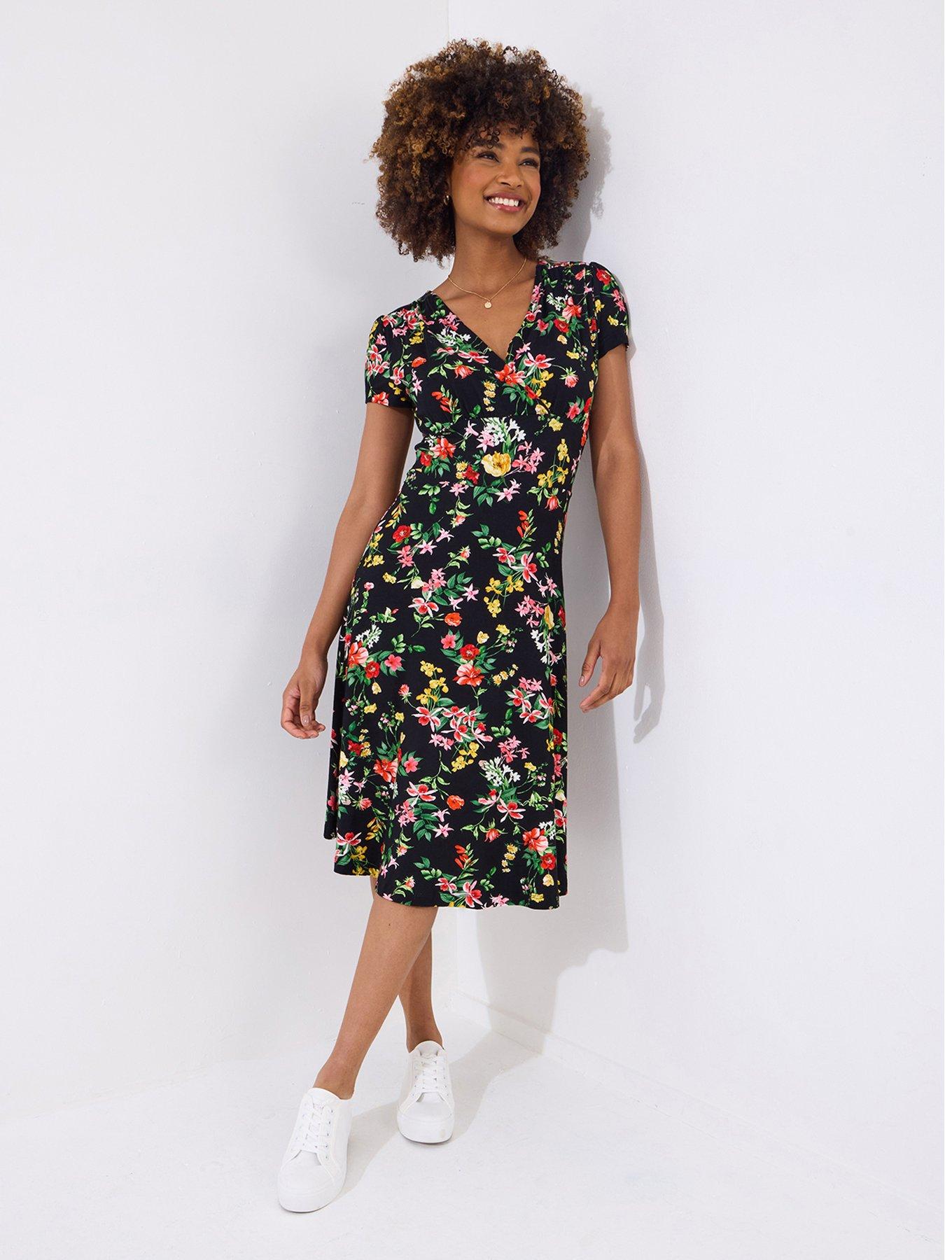 joe-browns-clara-floral-print-jersey-dress-black