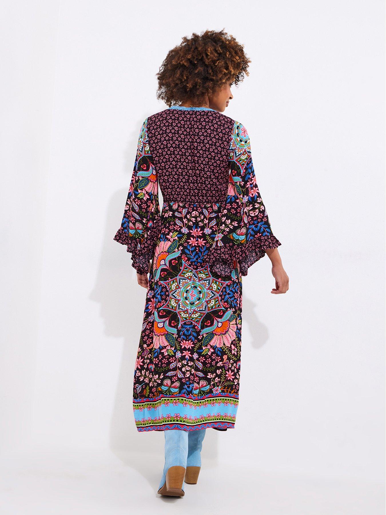 Image 4 of 6 of Joe Browns Butterfly Dreamer Boho Maxi Dress - Black