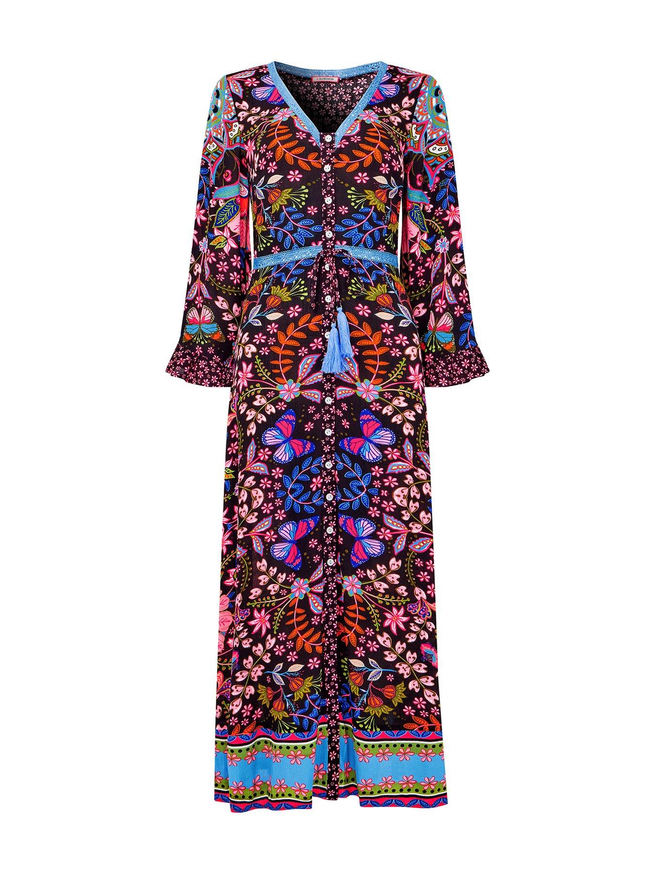 Image 6 of 6 of Joe Browns Butterfly Dreamer Boho Maxi Dress - Black