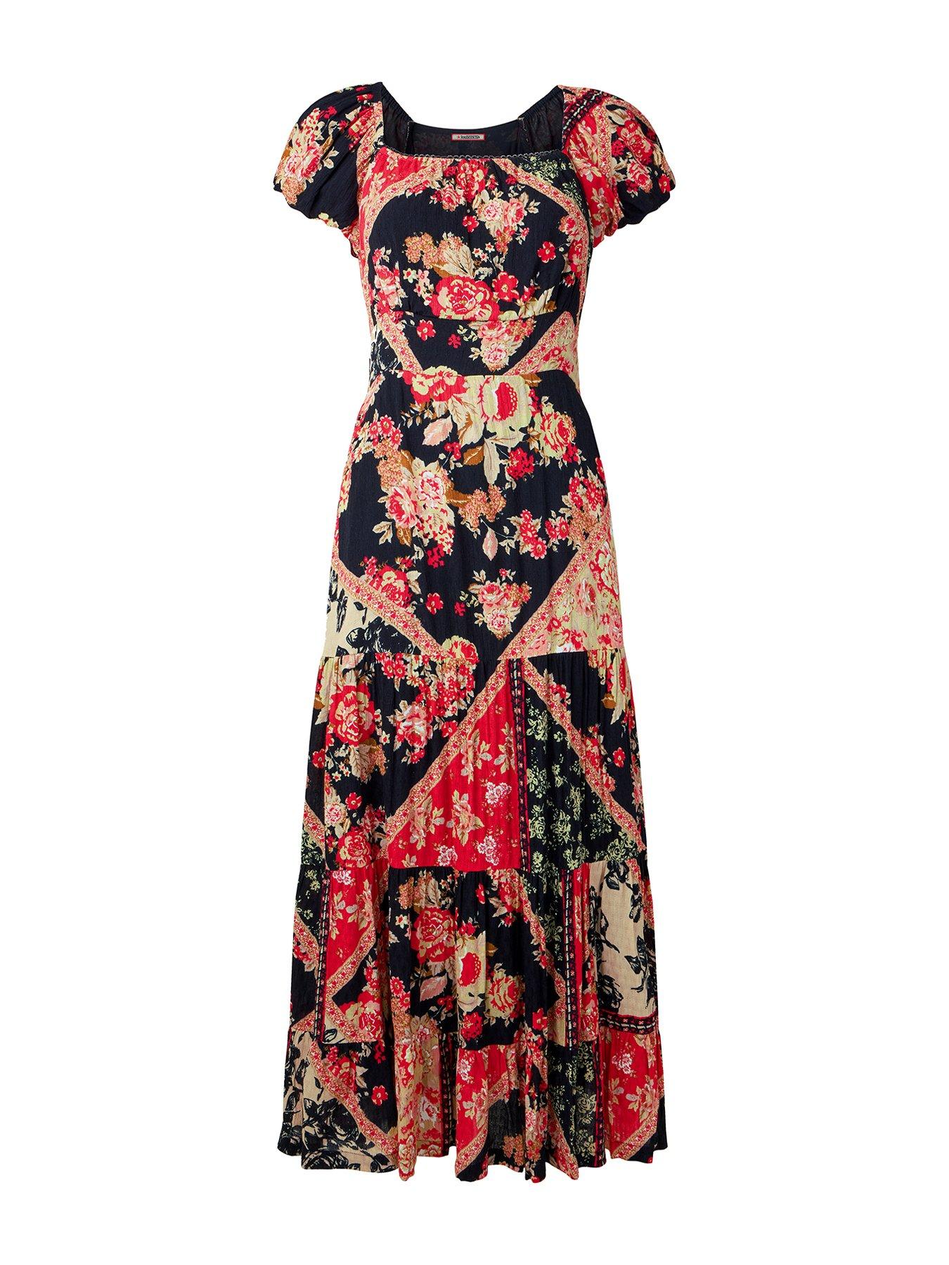 Image 6 of 6 of Joe Browns Sasha Patchwork Printed Maxi Dress - Black