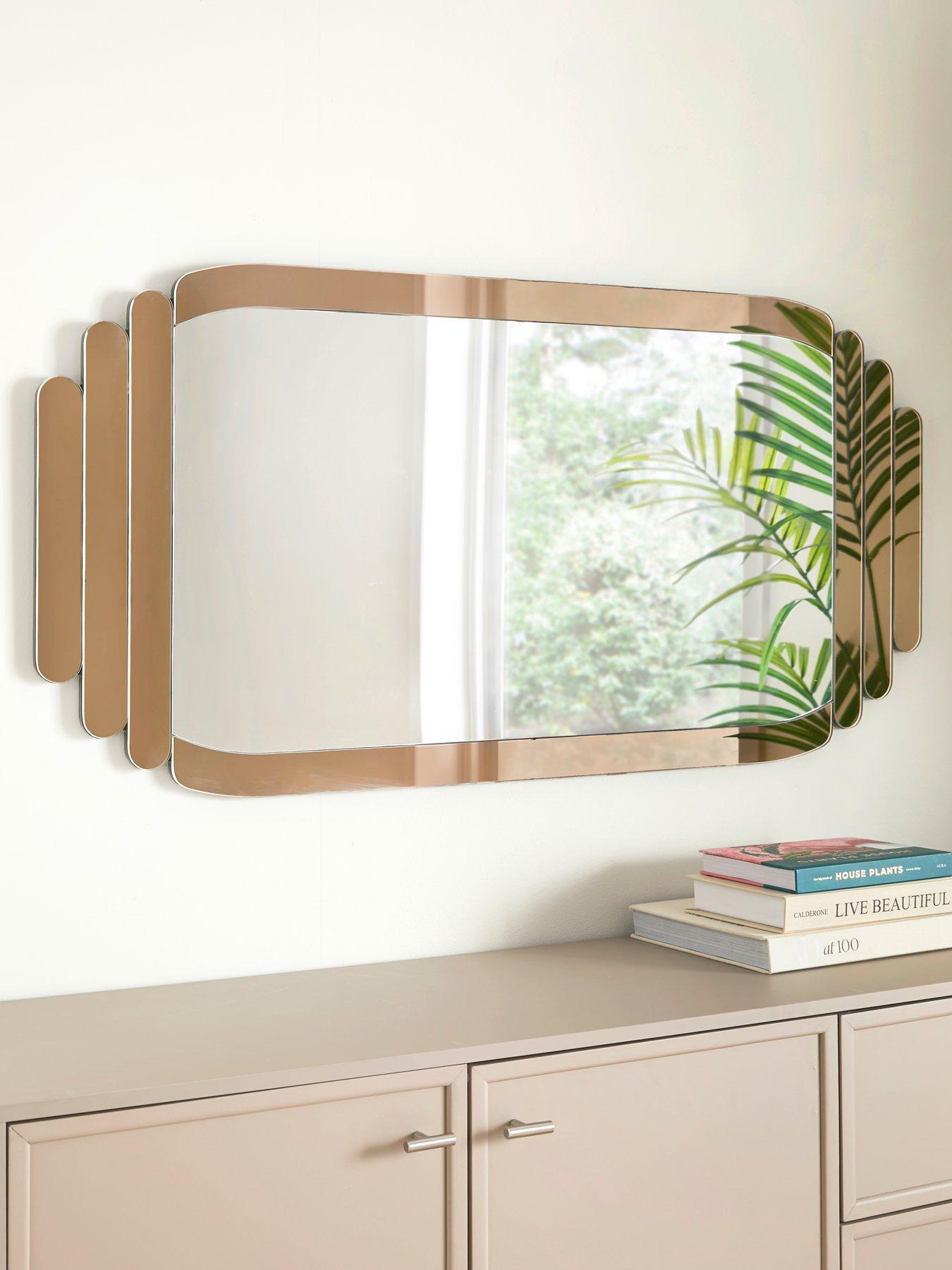 Image 1 of 4 of The Very Collection Beige Pill Edge Mirror 60x120cm