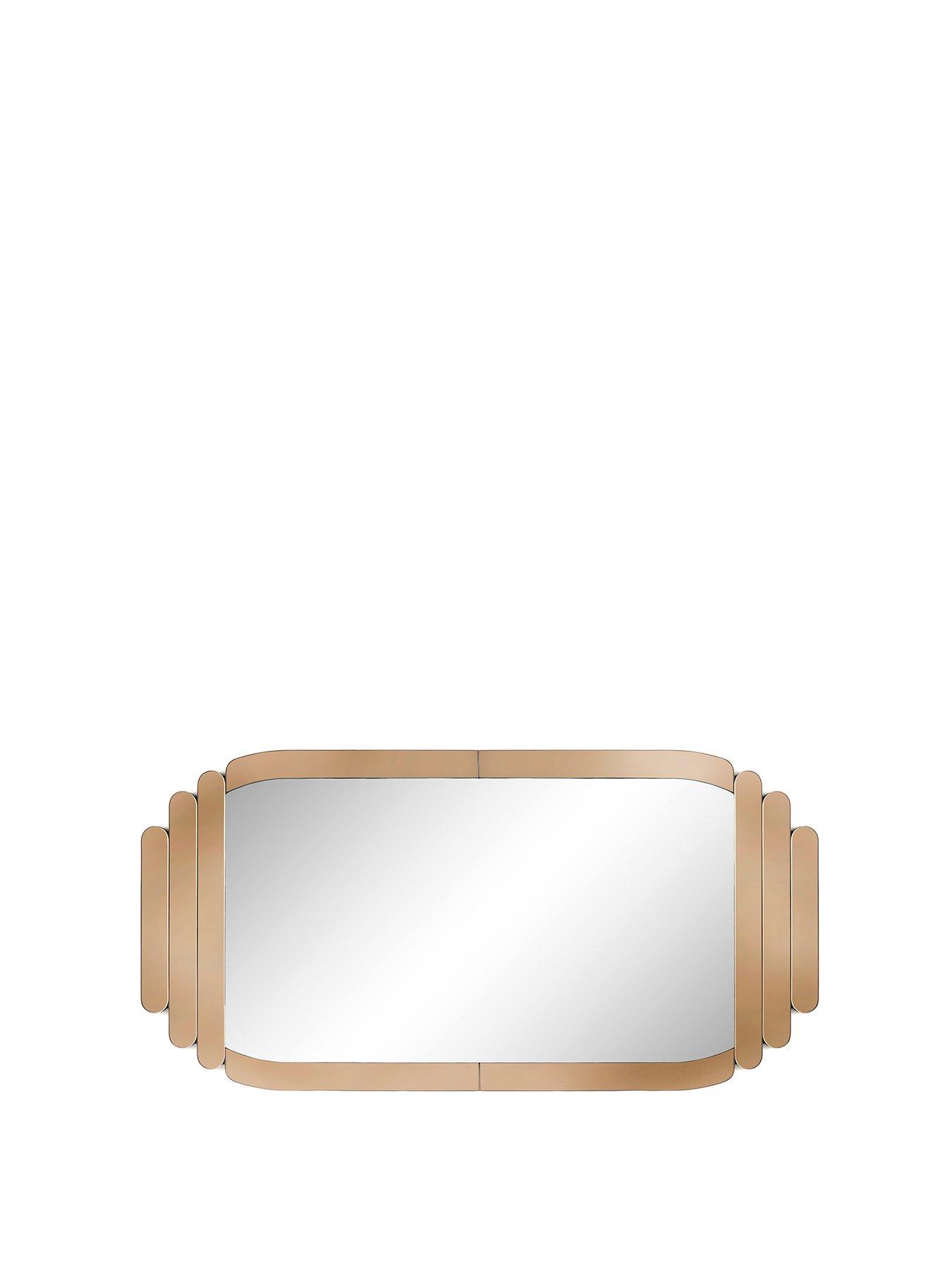 Image 2 of 4 of The Very Collection Beige Pill Edge Mirror 60x120cm