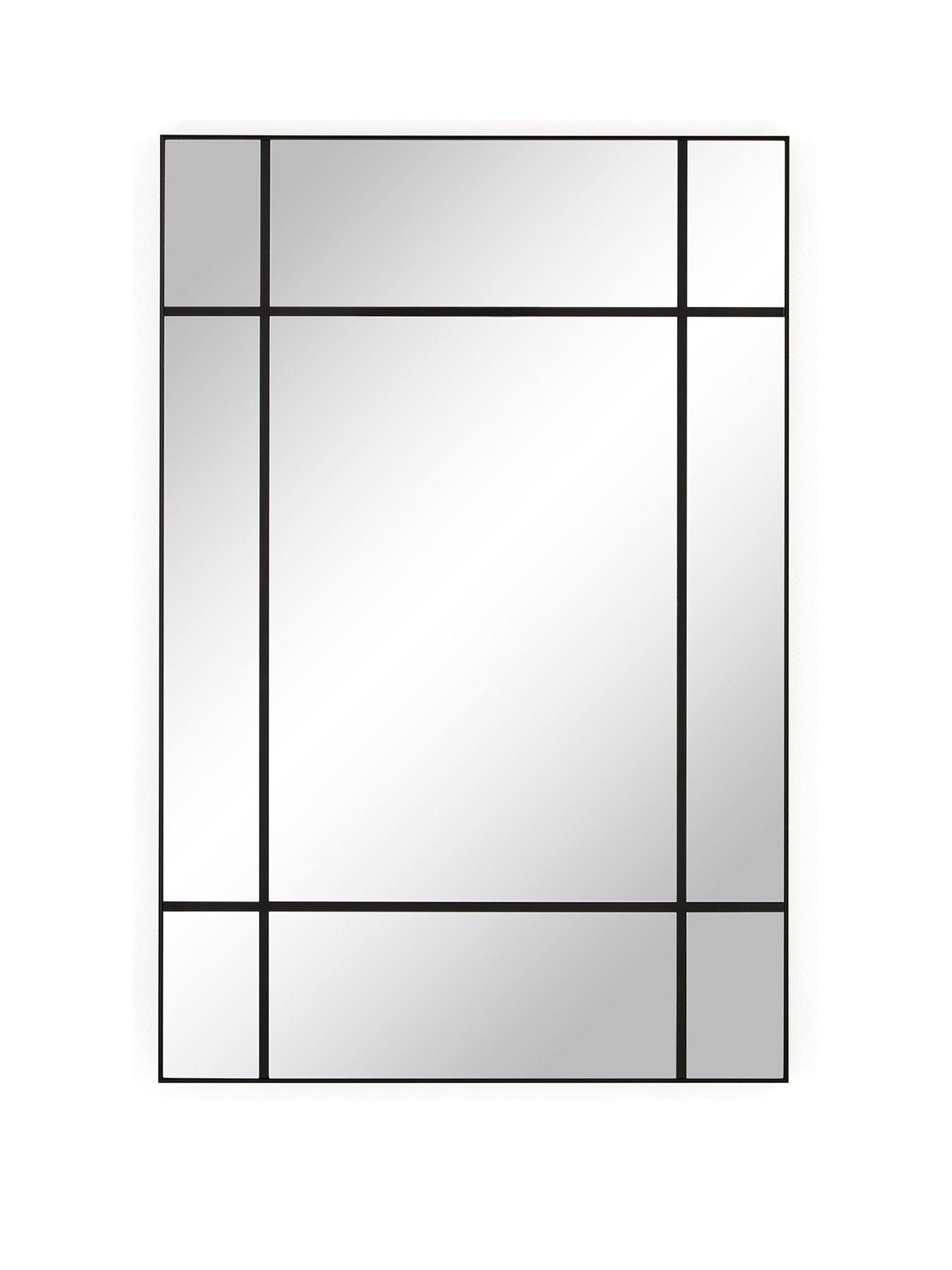 Image 2 of 6 of The Very Collection Edge Windowpane Mirror
