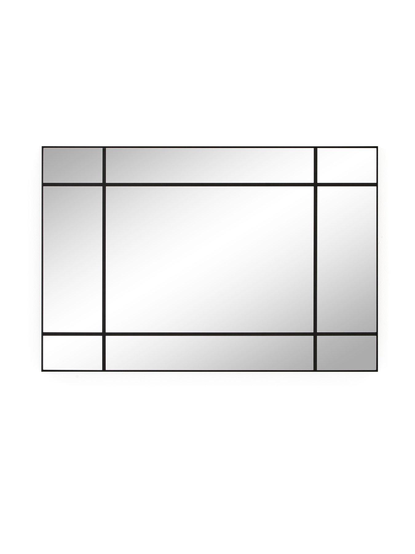 Image 4 of 6 of The Very Collection Edge Windowpane Mirror