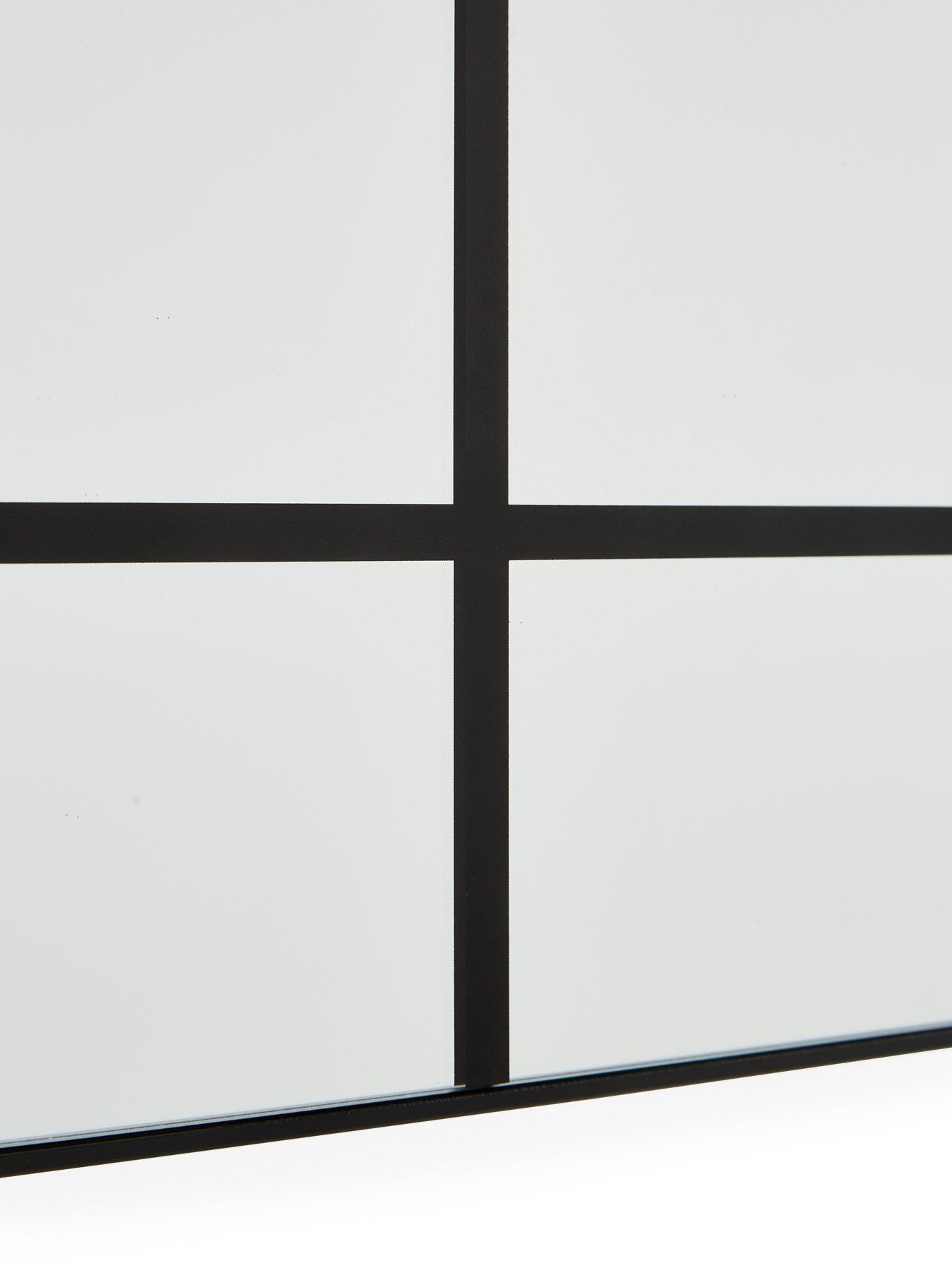 Image 6 of 6 of The Very Collection Edge Windowpane Mirror