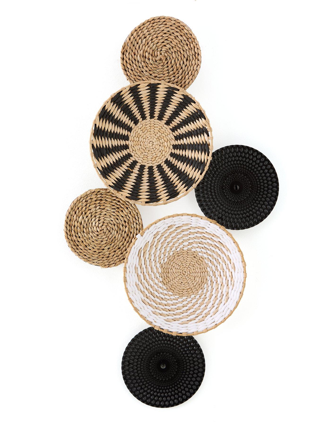 Image 4 of 5 of The Very Collection Woven Circle Wall Art 80x45cm