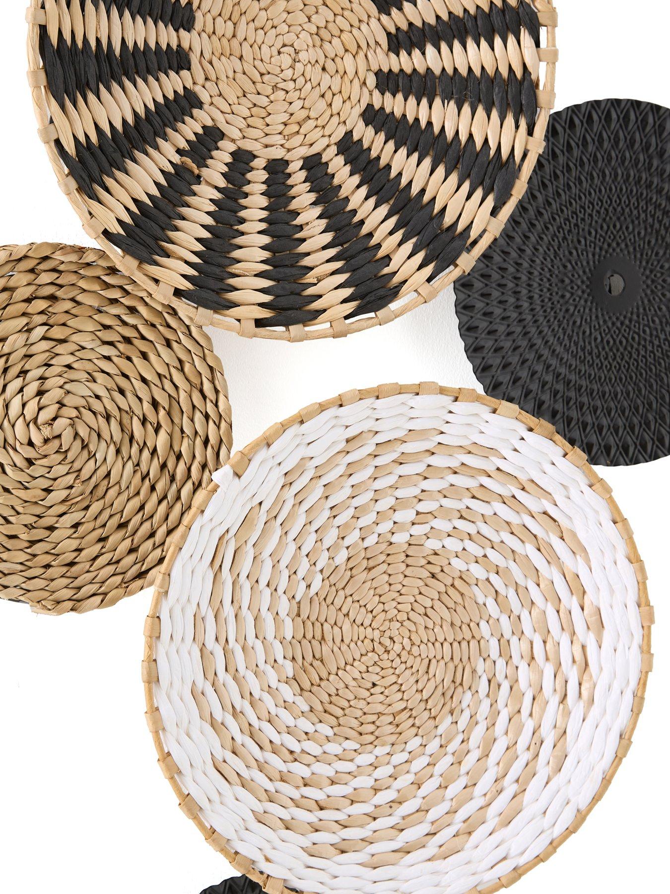 Image 5 of 5 of The Very Collection Woven Circle Wall Art 80x45cm