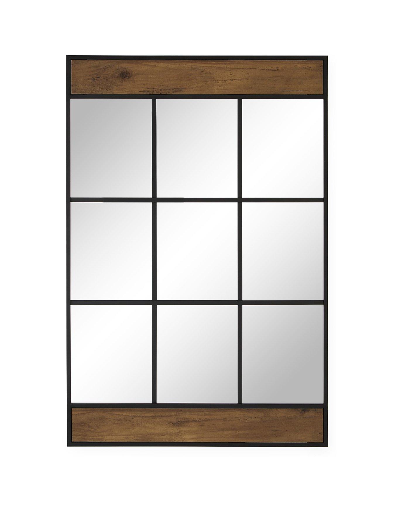 the-very-collection-wood-detail-windowpane-mirrorstillFront