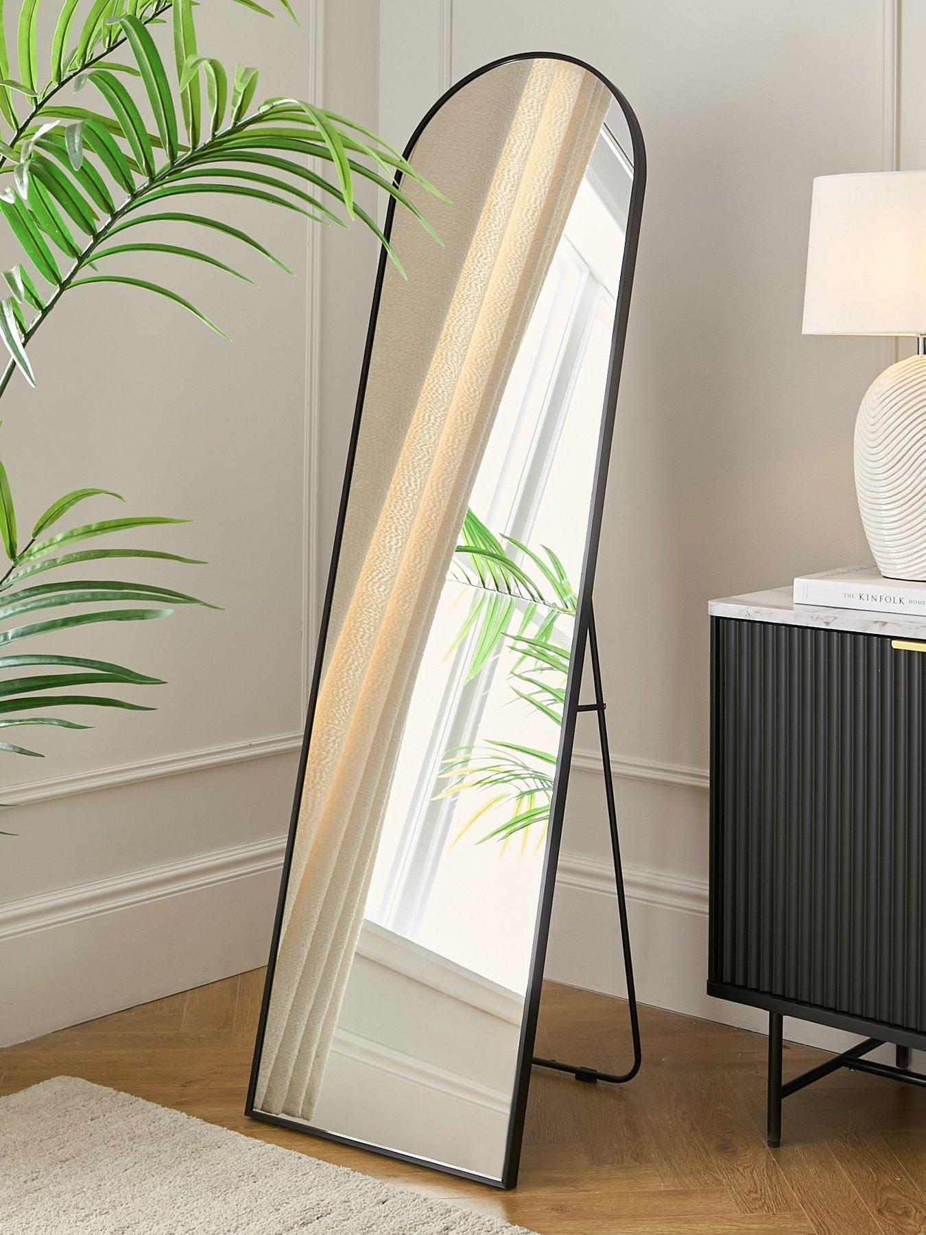 very-home-black-rounded-standing-mirror-45x160cm