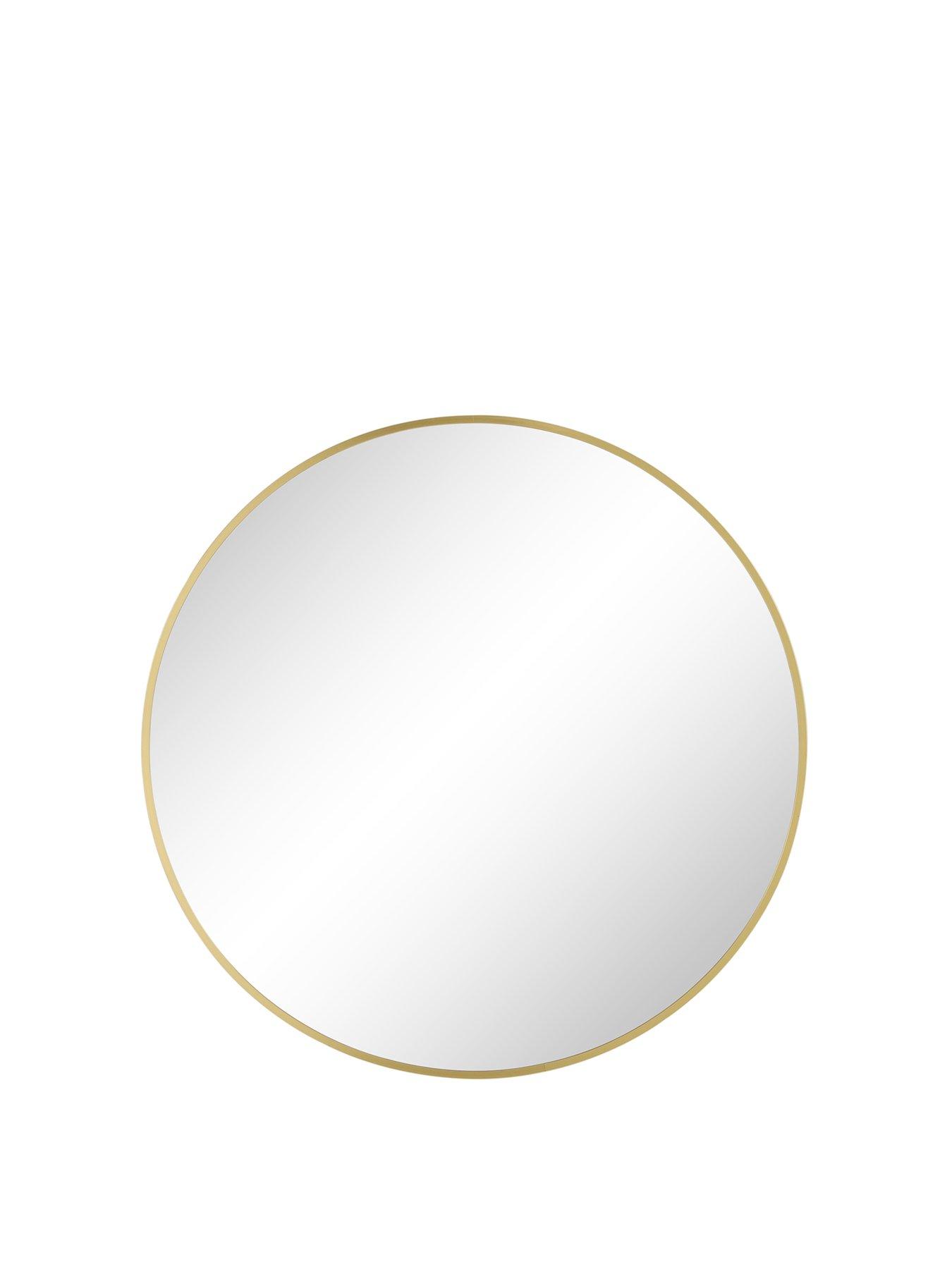 Image 2 of 5 of The Very Collection Round Gold Mirror 71cm