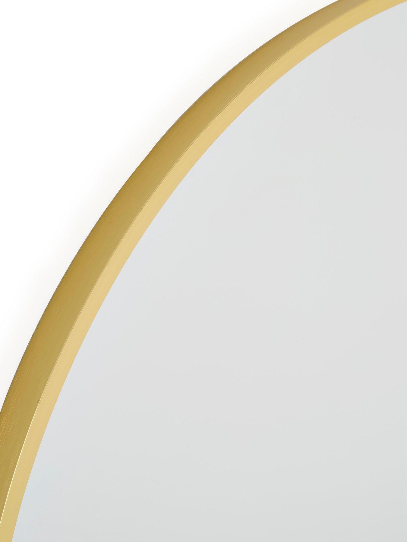 Image 4 of 5 of The Very Collection Round Gold Mirror 71cm