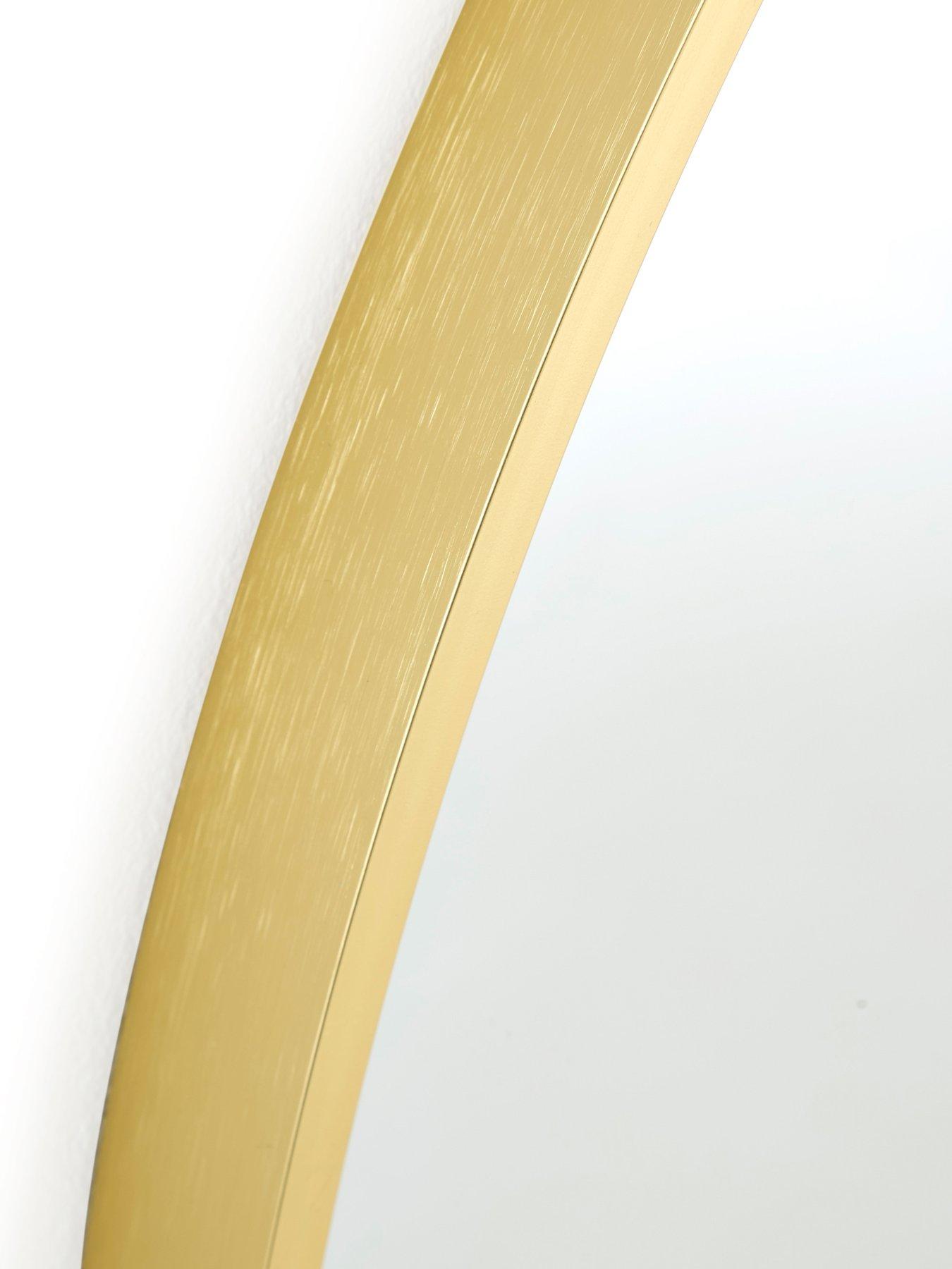 Image 5 of 5 of The Very Collection Round Gold Mirror 71cm