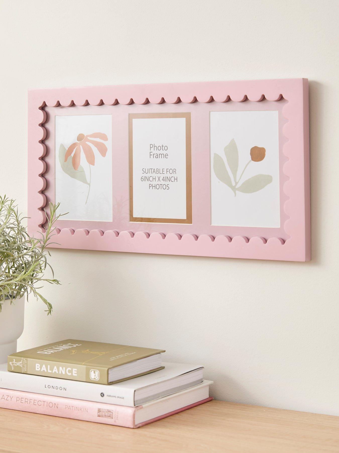 the-very-collection-3-photo-pink-scalloped-frame-22x41cm