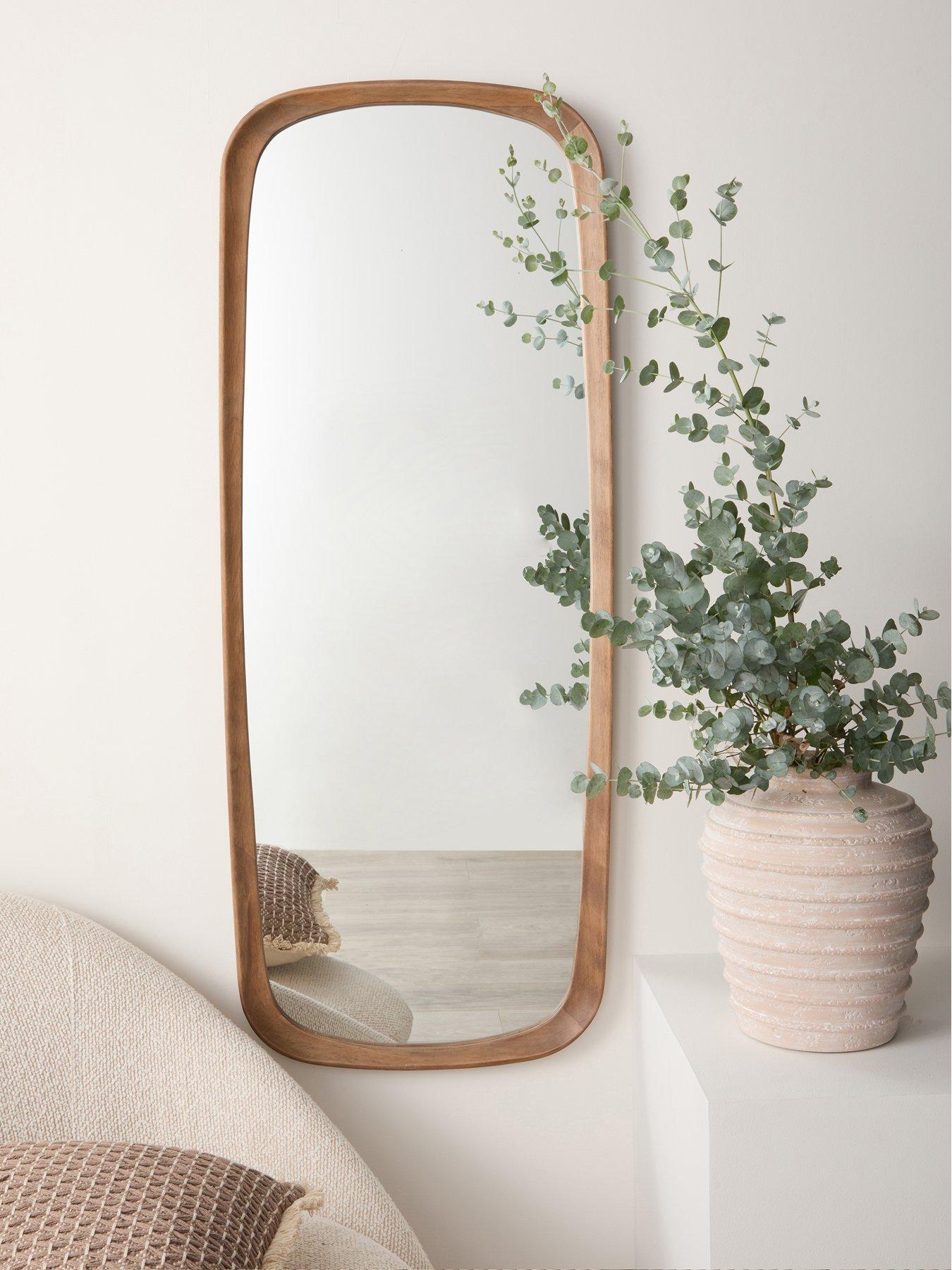 The Very Collection Wooden Frame Hanging Mirror 47x120cm