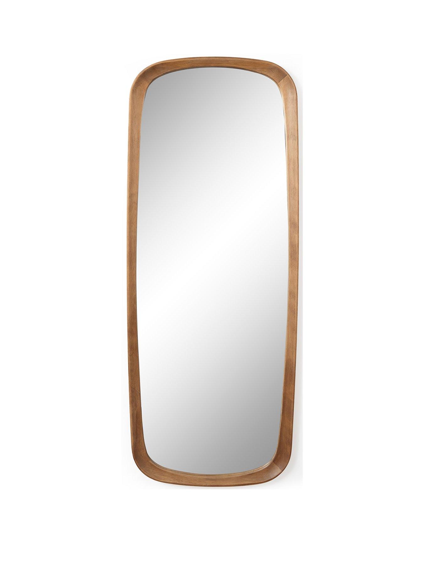 Image 2 of 5 of The Very Collection Wooden Frame Hanging Mirror 47x120cm