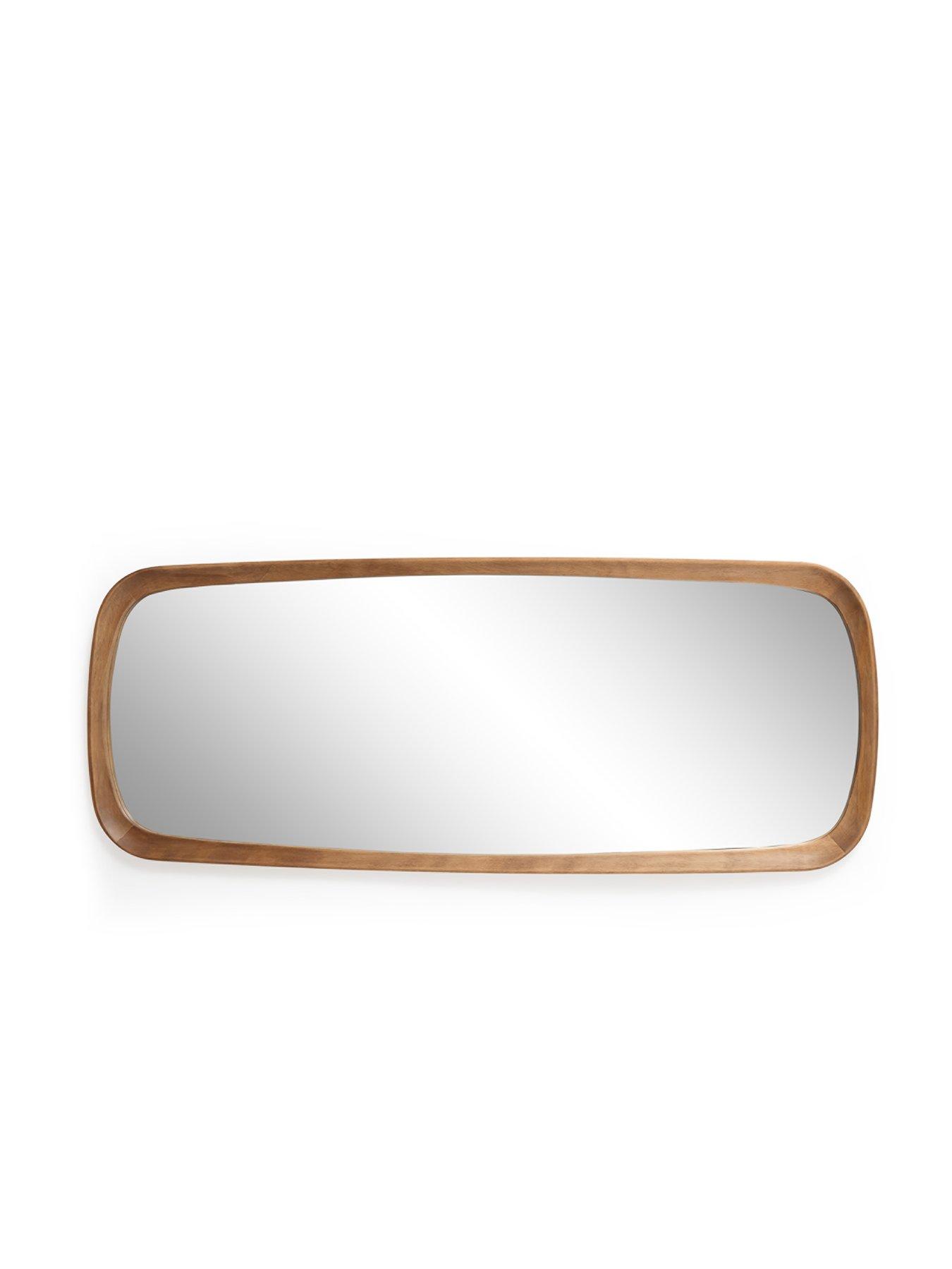 Image 3 of 5 of The Very Collection Wooden Frame Hanging Mirror 47x120cm