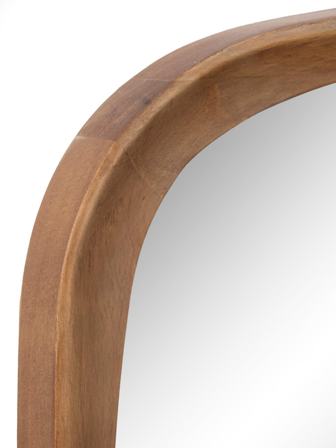 Image 4 of 5 of The Very Collection Wooden Frame Hanging Mirror 47x120cm