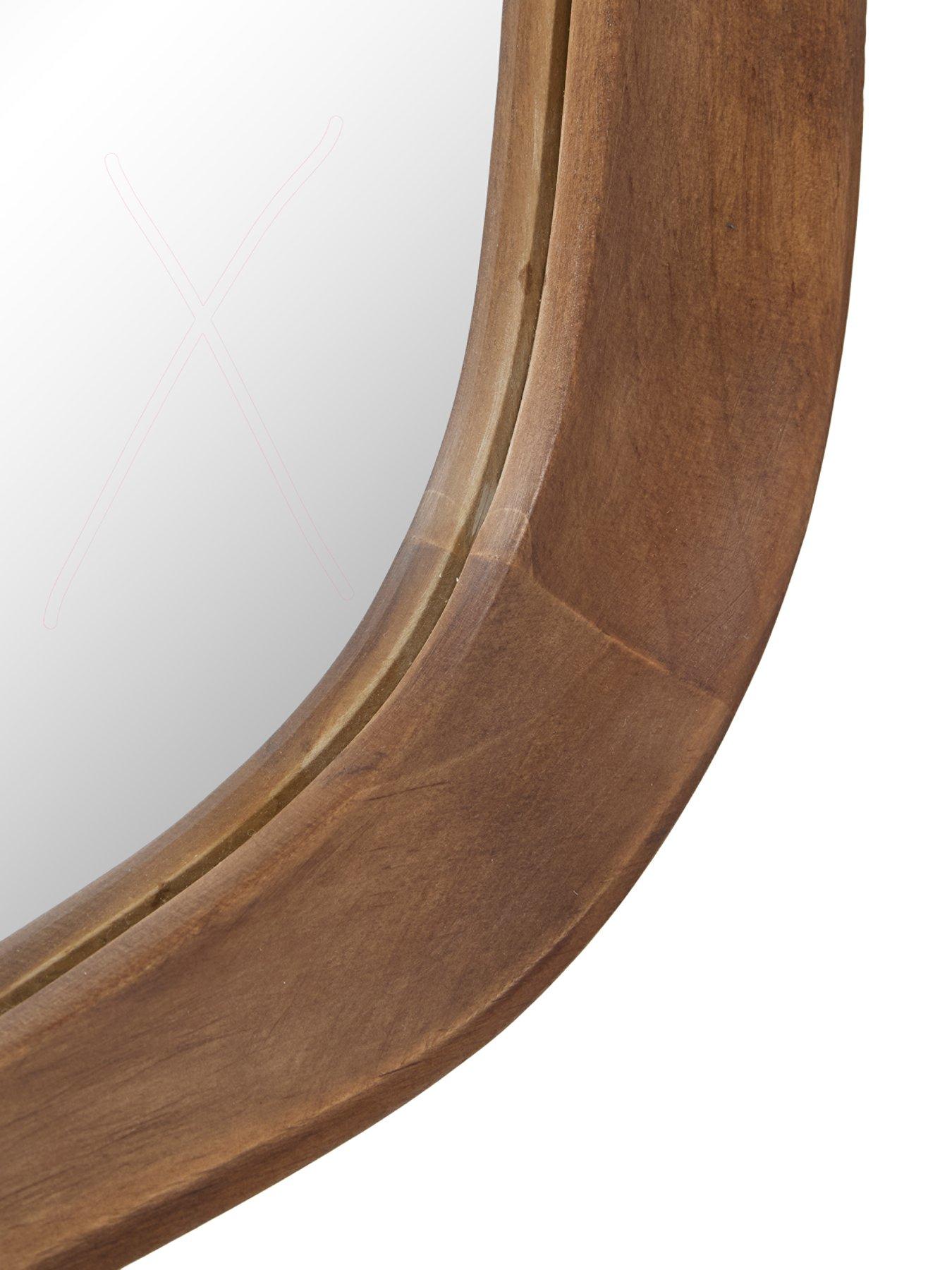 Image 5 of 5 of The Very Collection Wooden Frame Hanging Mirror 47x120cm
