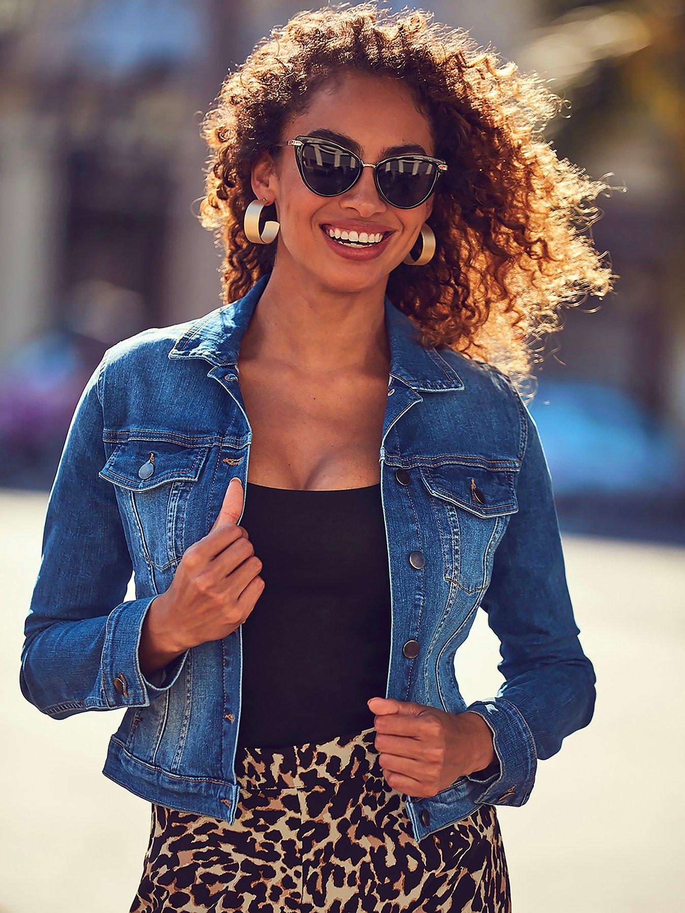 Image of Sosandar Indigo Blue Denim Jacket