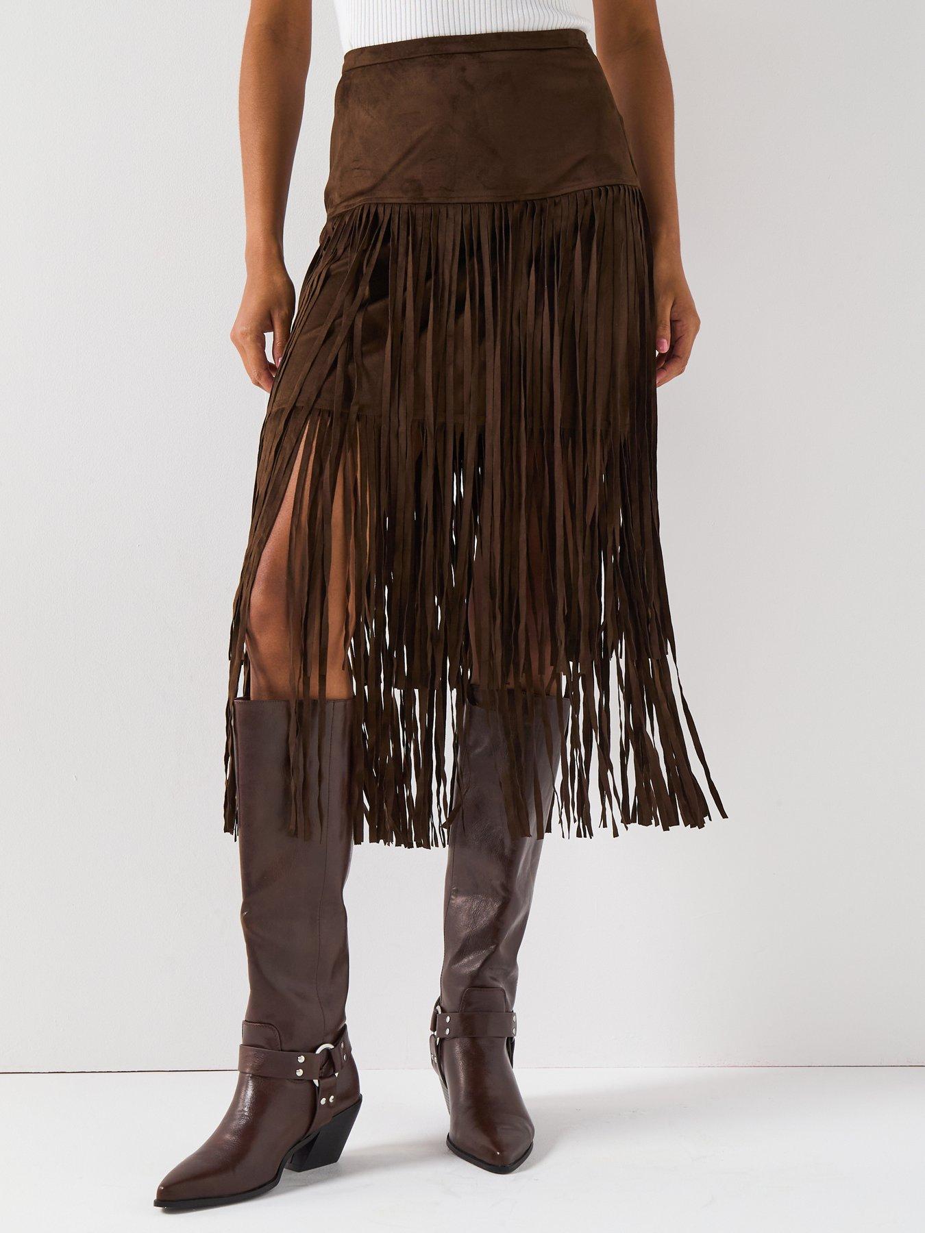 v-by-very-fringe-midi-skirt-brown