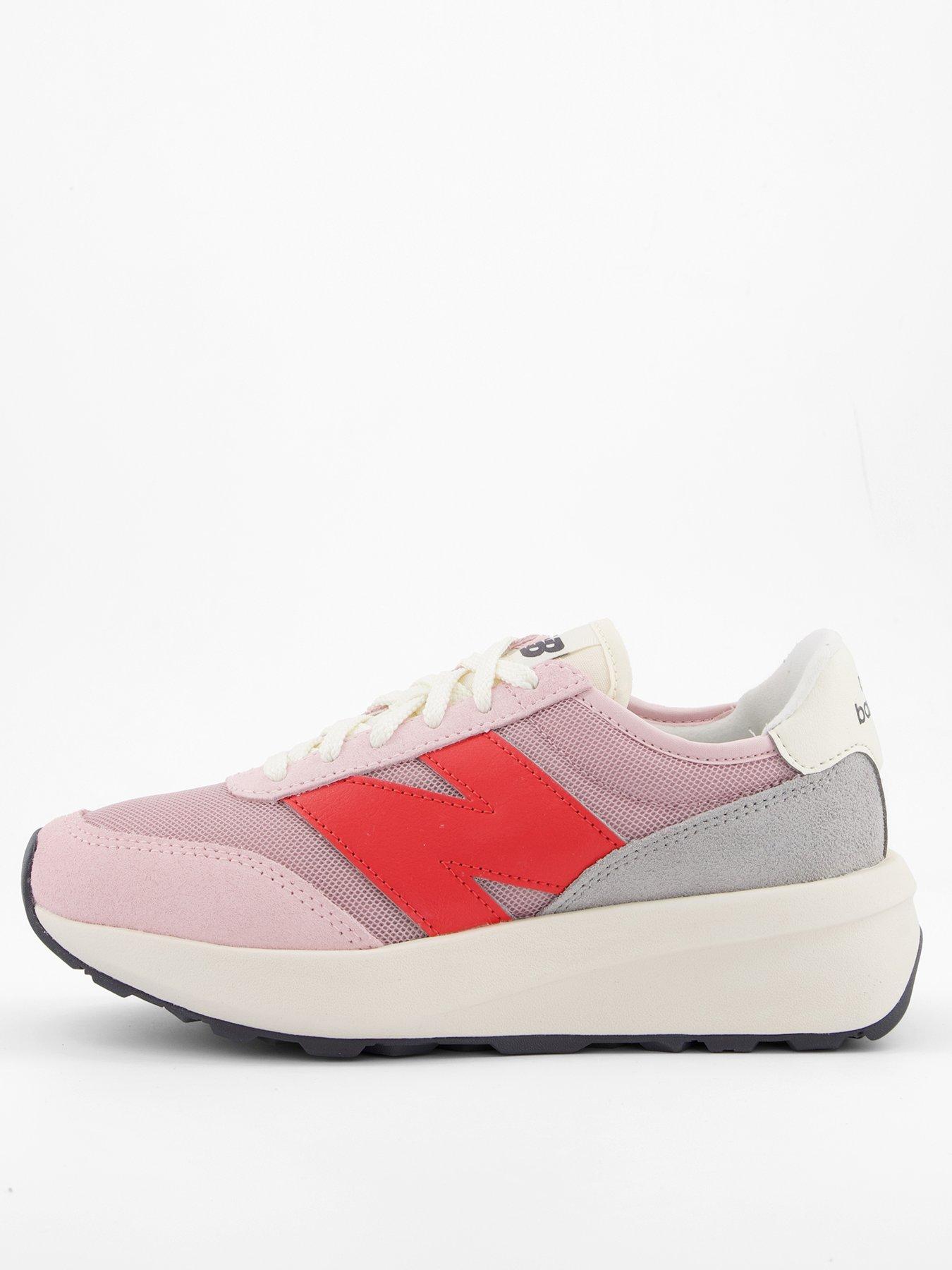 Image 1 of 7 of New Balance Junior 370 Lace Up Trainers - Rose Sugar