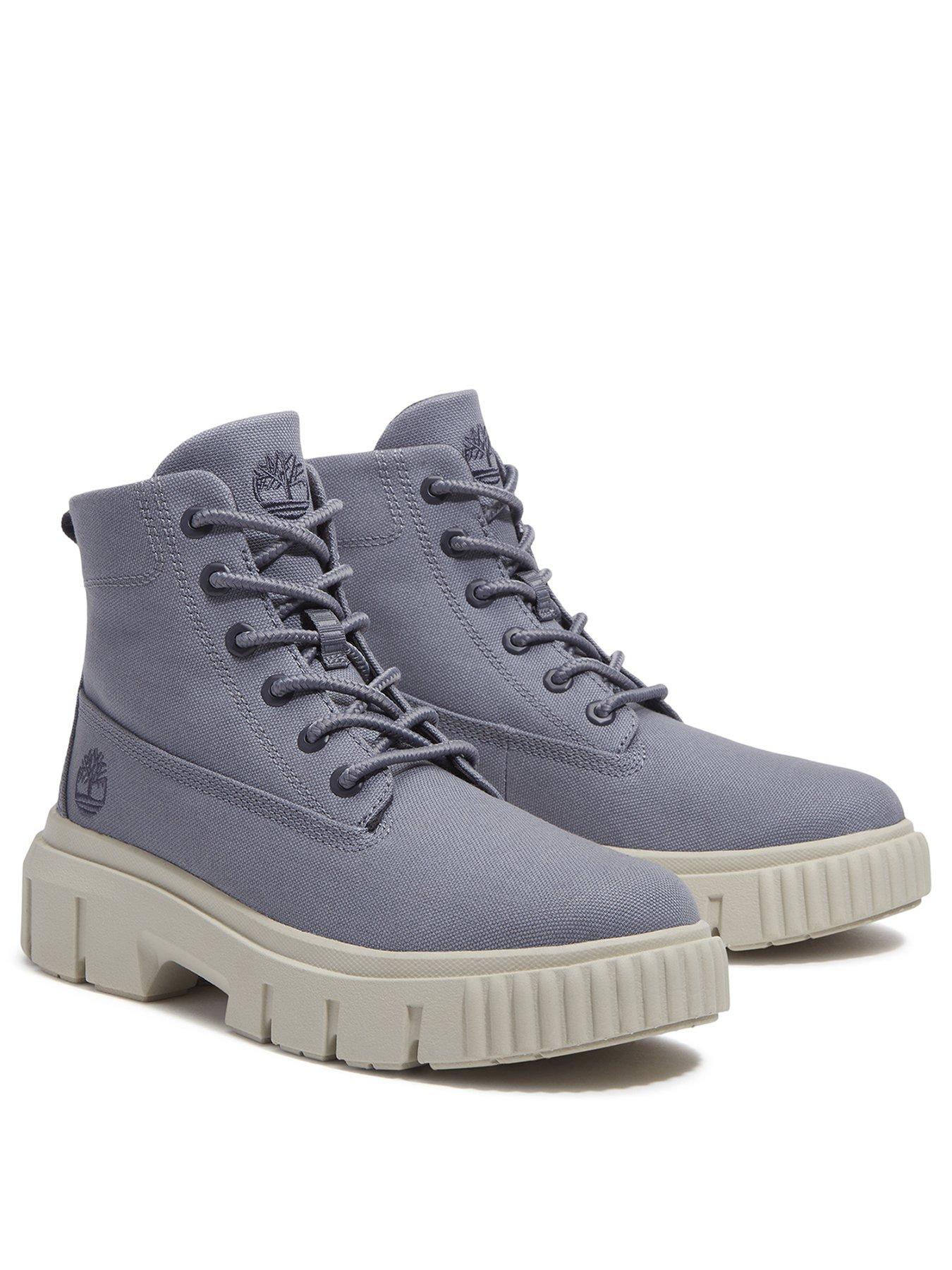 Image 2 of 6 of Timberland Greyfield Mid Lace Boot - Medium Purple Canvas