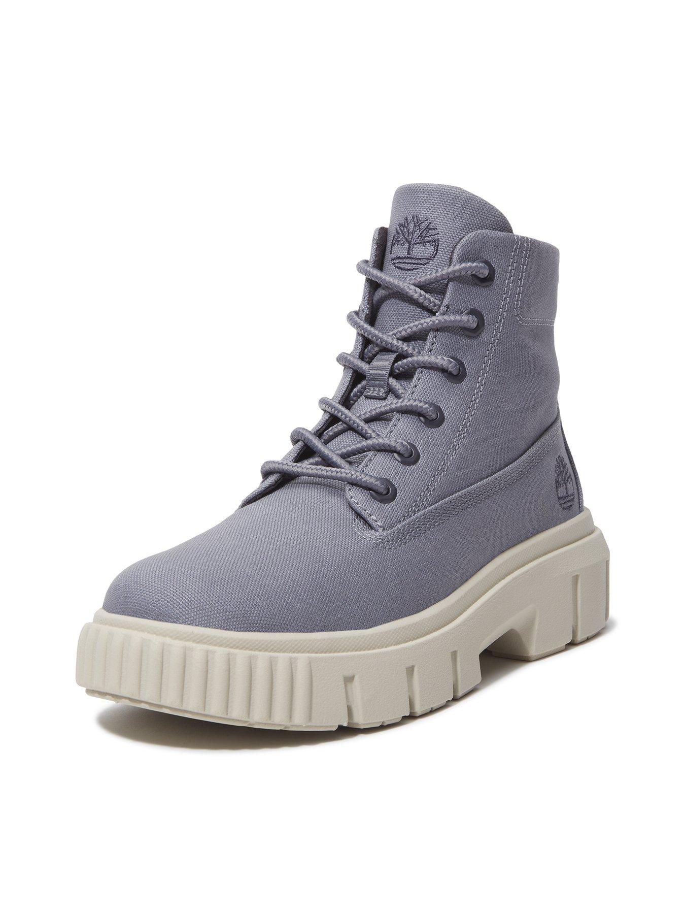 Image 6 of 6 of Timberland Greyfield Mid Lace Boot - Medium Purple Canvas