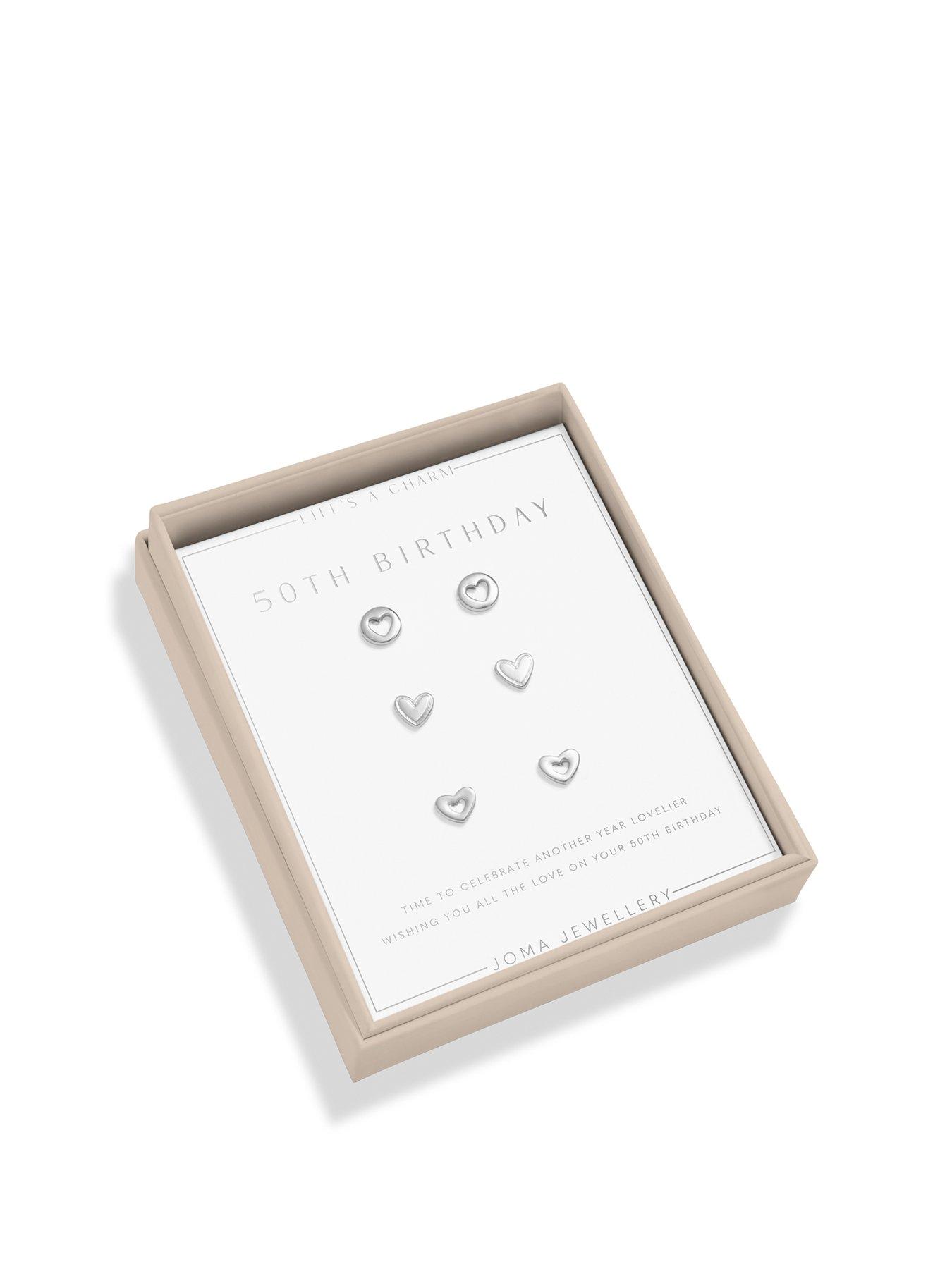 Image 1 of 6 of Joma Jewellery LIFES A CHARM 50TH BIRTHDAY 3 Pairs of Earrings