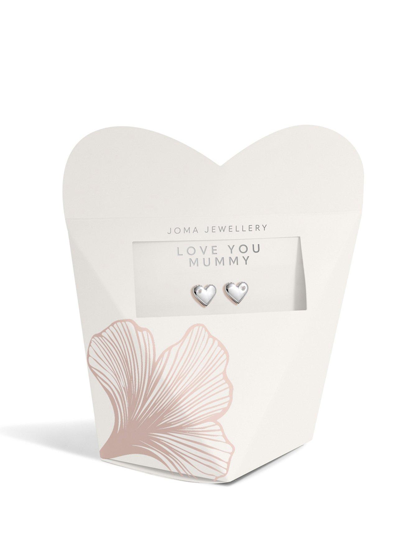 Image of Joma Jewellery Mothers Day From The Heart Earrings Love You Mummy